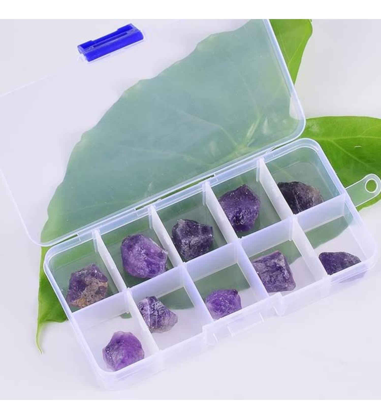 10 Pieces/Box Raw Stone Dark Amethyst Irregular Natural Rock Purple for Specimen Collection Garden Decor Stone Crystal Reiki - Buy Online on GoSupps.com