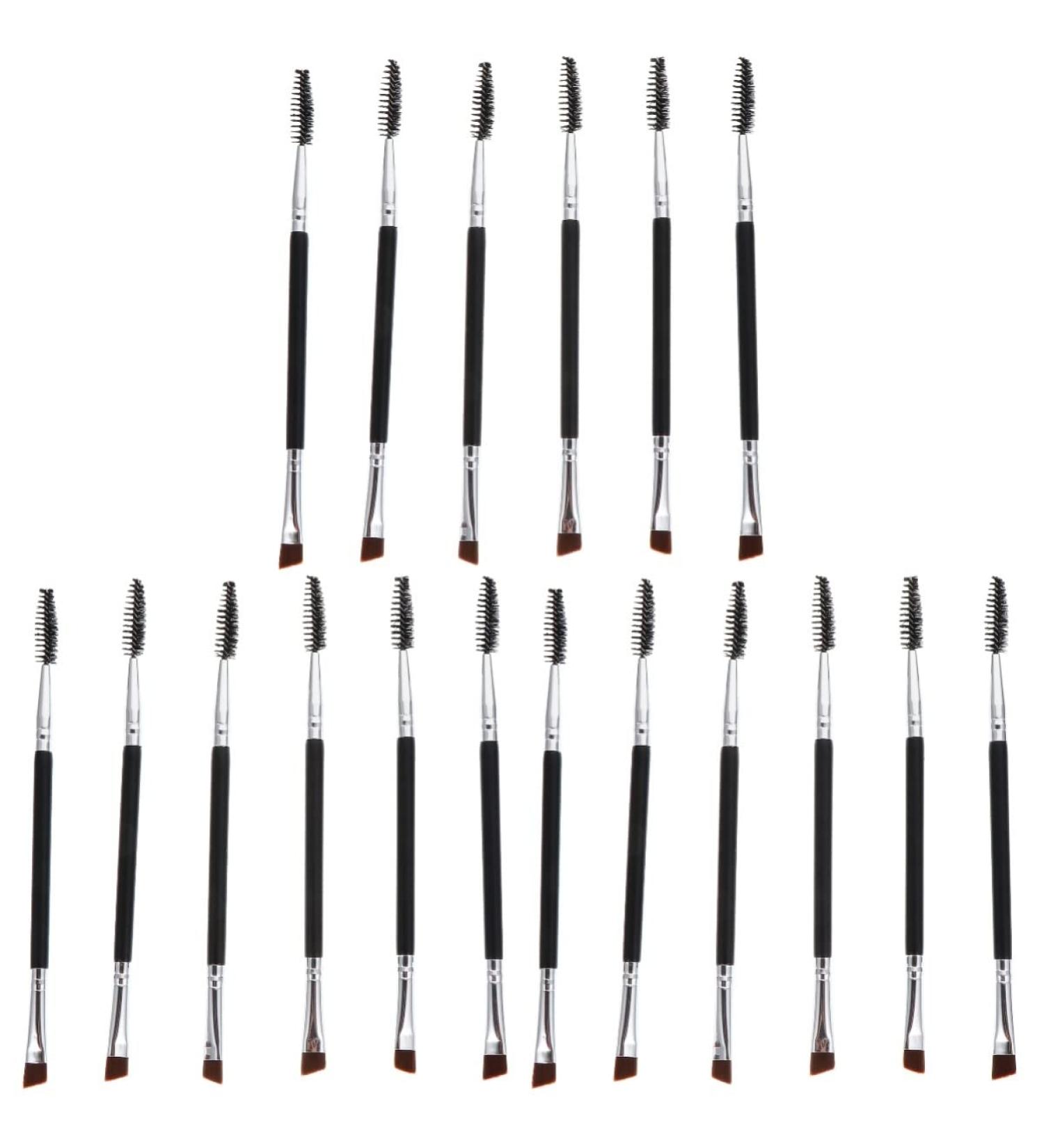 Buy NOLITOY 18 Pcs Eyebrow & Eyelash Extension Brush Set | Dual Ended Angled Makeup Tools | Portable Lash Applicators - International Shipping Available - Buy Online on GoSupps.com
