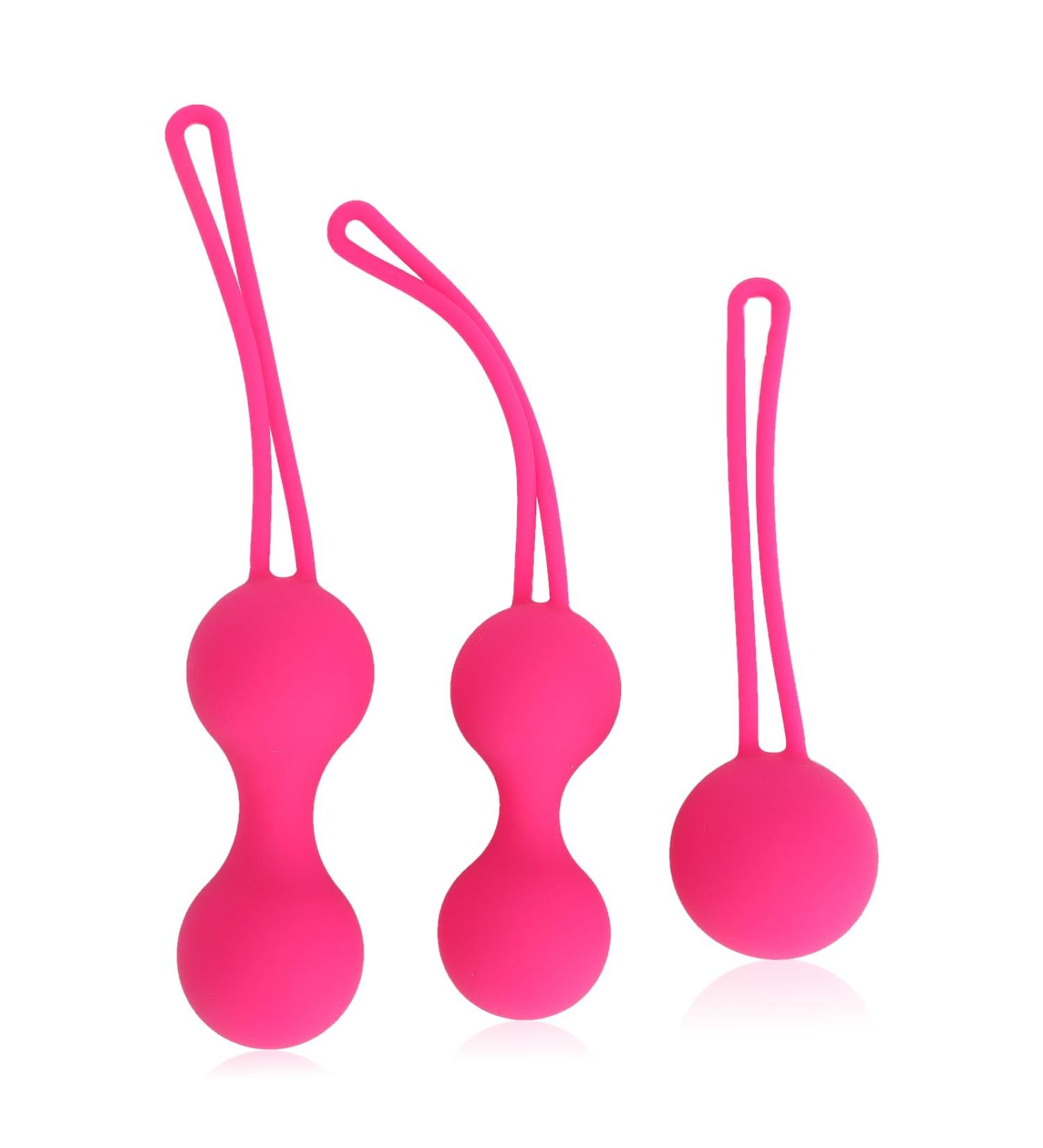 3 Pcs Kegel Training Balls Silicone Kegel Balls Female Pelvic Floor Muscle Trainer Muscle Contraction Trainer for Postpartum Repair Bladder Control Muscle Tightening - Buy Online on GoSupps.com