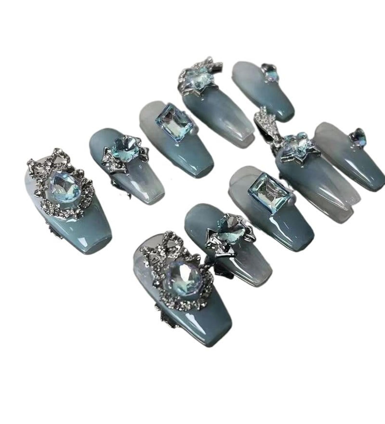 Temperament-enhancing manicure pure hand-wearing Princess fake nails patch manicure butterfly pure wearing a removable nail.(XS) - Buy Online on GoSupps.com
