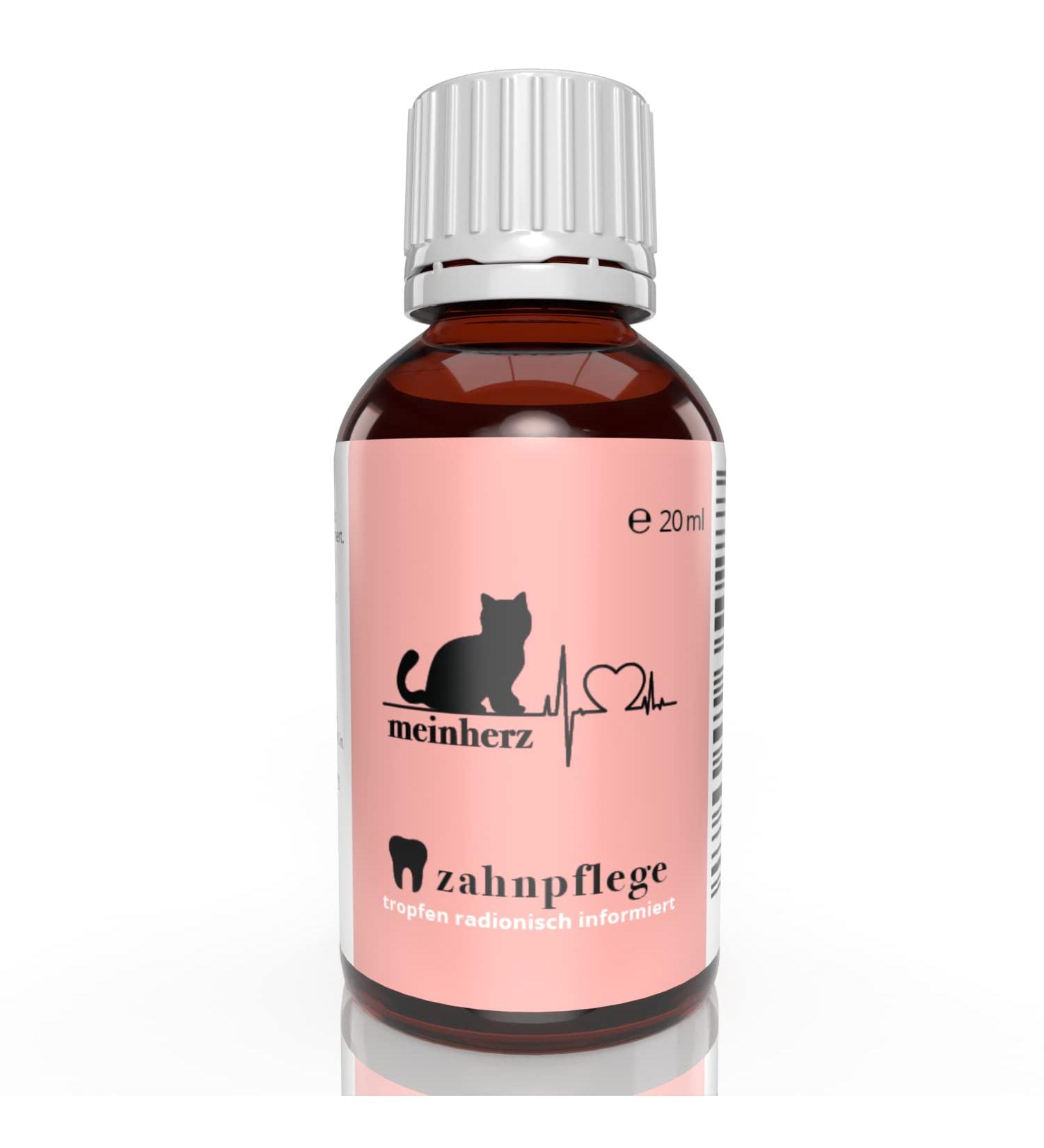 My Heart Tooth Care Drops for Cats - Tartar Reduction Non-Alcoholic & Sugar-Free Dental Support with Algae - Buy Online on GoSupps.com