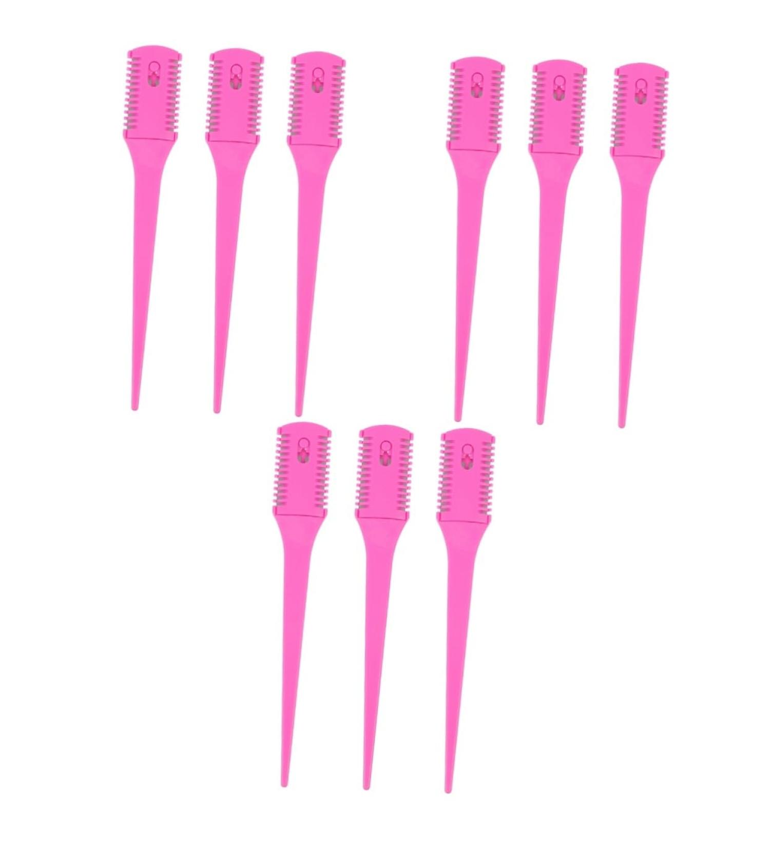 FRCOLOR 9 Pack Hair Cutting Combs - Salon-Quality Thin Combs with Razor Blade for Kids & Professionals - Perfect Haircut Accessories for Home & Salon Use - Buy Online on GoSupps.com