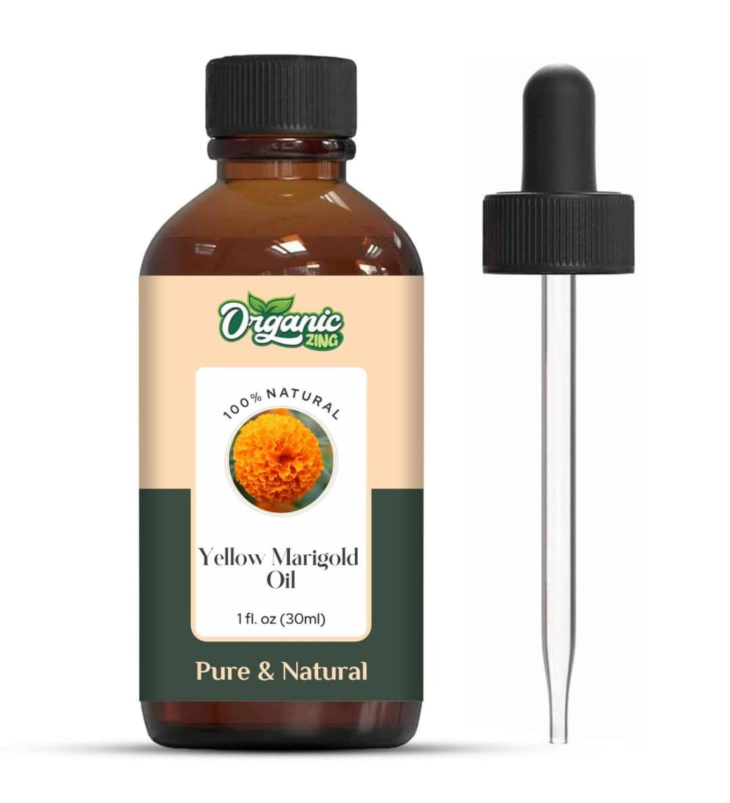 Buy Pure Yellow Marigold (Tagetes erecta) Essential Oil | 30ml | Best for Aromatherapy Diffusers & Skincare - Natural & Authentic - Buy Online on GoSupps.com