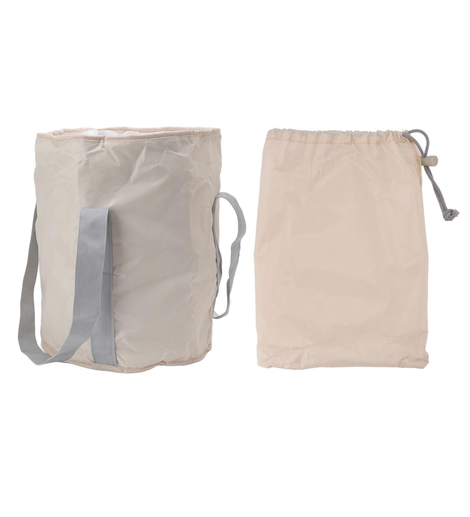 Collapsible Foot Bath Basin Foot Bath Basin Portable Foot Soak Tub Feet Soaking Bucket Foldable Bucket Foot Soaking Bag Foot Spa Bucket for Outdoor Travel Camping (Beige) - Buy Online on GoSupps.com