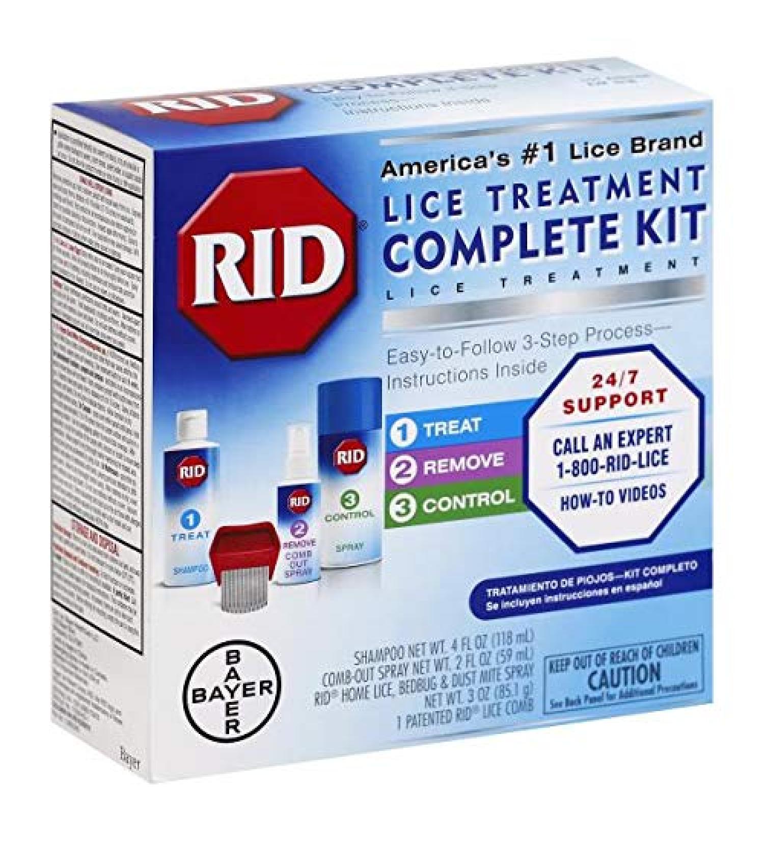 Rid Complete Kit Unique Three Step, Lice Elimination System 1 Ea
