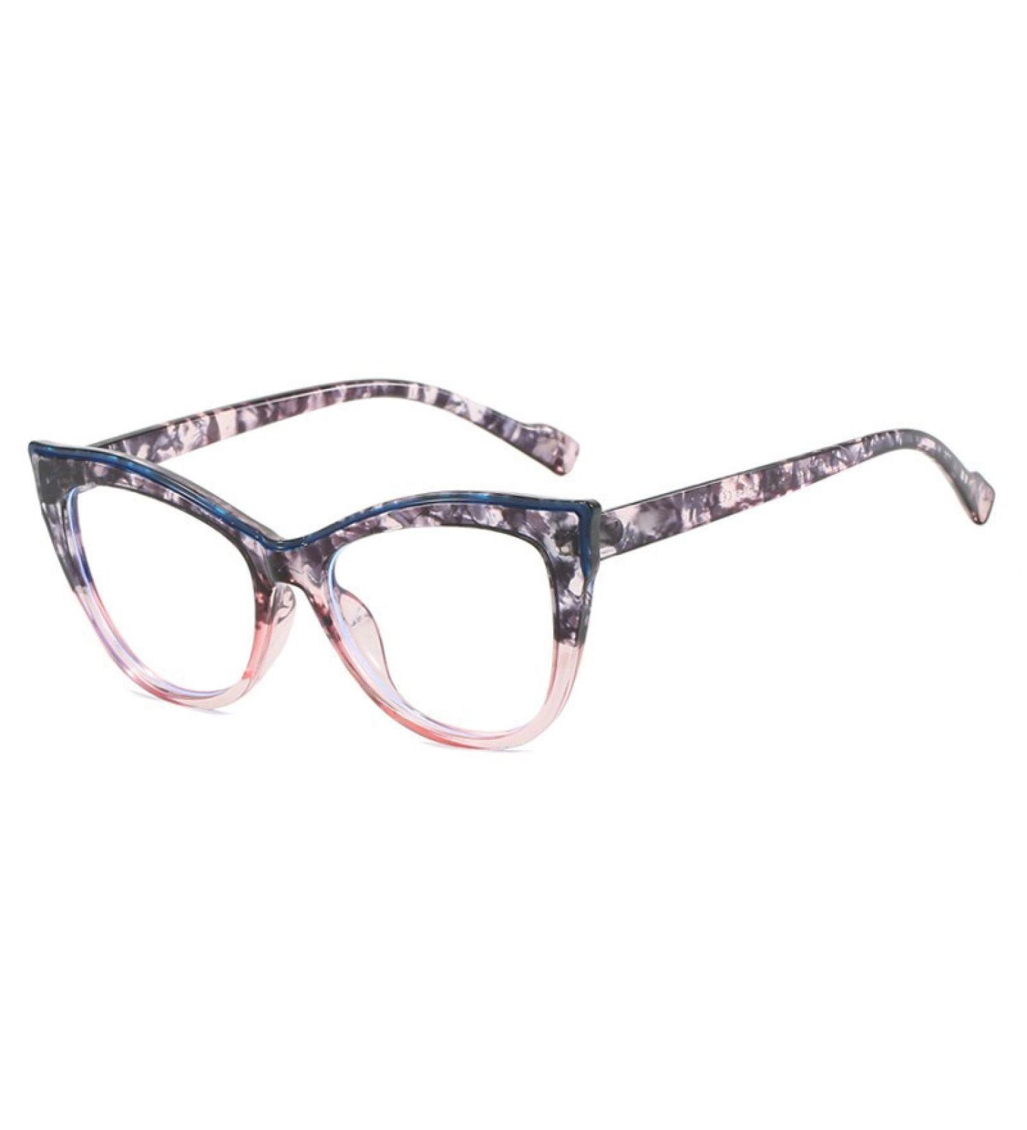 SERONI TR90 Cat Eye Blue Light Blocking Glasses for Men & Women - Anti-UV Computer & Reading Glasses in Leopard-Pink - 54mm - Buy Online on GoSupps.com