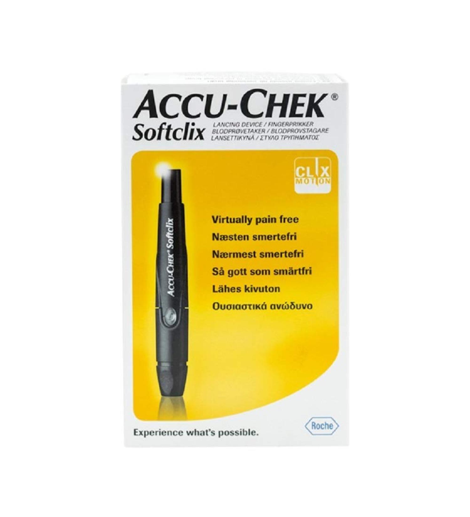 Softclix Lancing Device with 25 Lancets - Painless Blood Glucose Testing - Buy Online on GoSupps.com