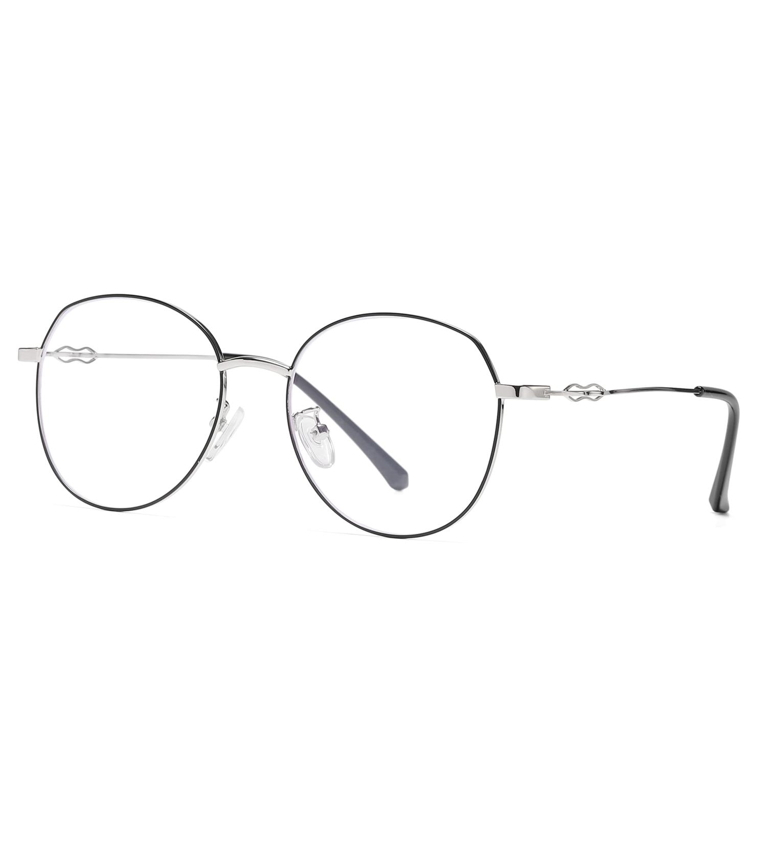 Buy Flydo Blue Light Filter Glasses for Women | Stylish Blue Light Blocking Glasses for Computer TV and Gaming | Protect Your Eyes from Digital Strain | Black & Silver Options Available - Buy Online on GoSupps.com