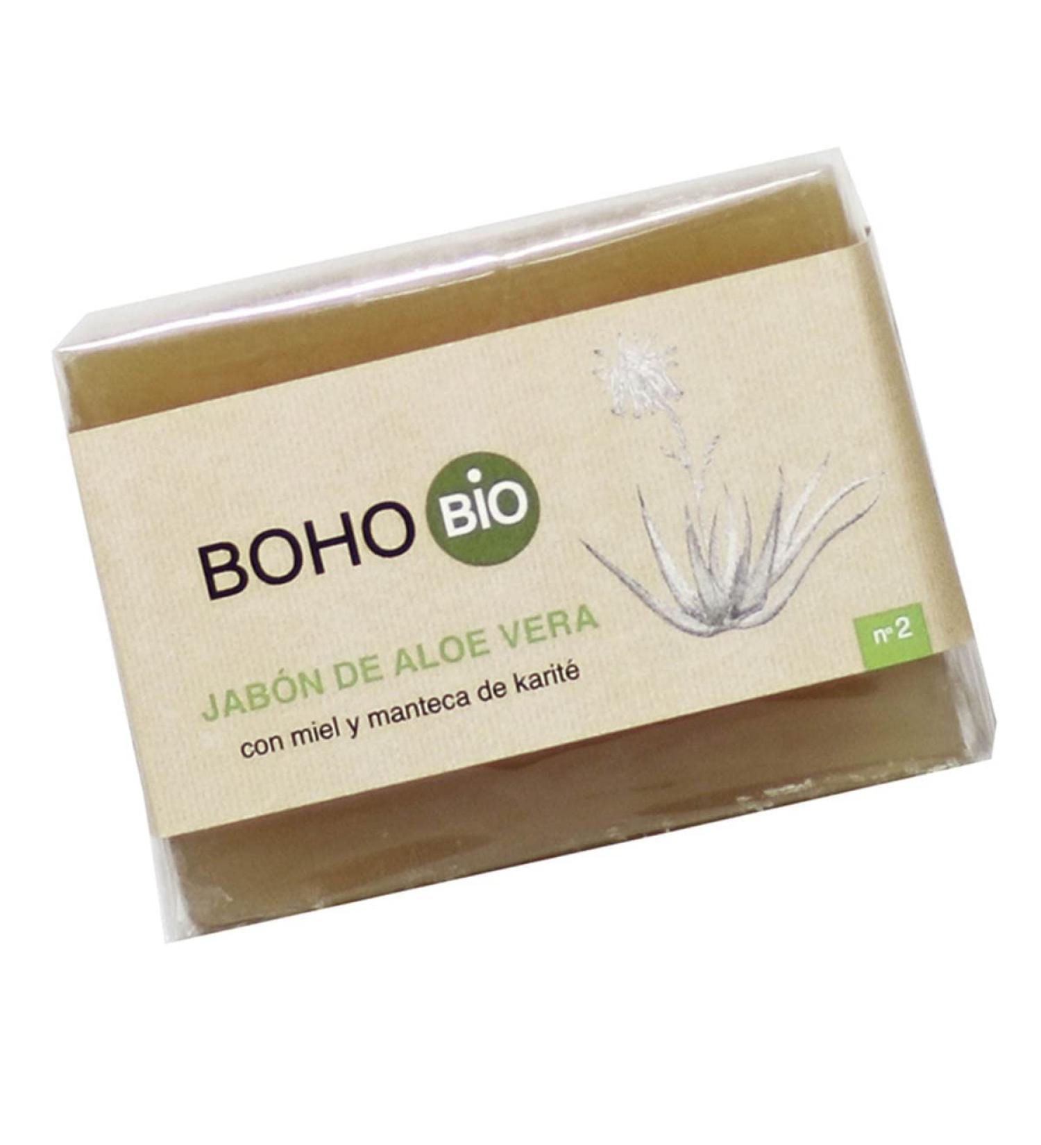  boho BOHO Organic Aloe Vera Soap with Honey and Shea Butter 6110 in Pastille Size 100 g. - Buy Online on GoSupps.com