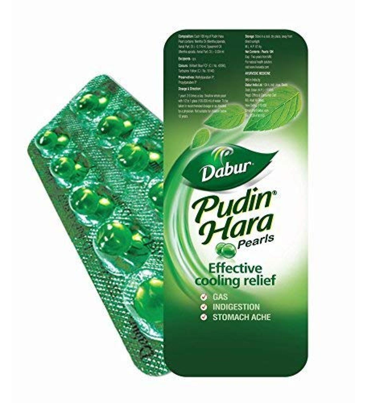 Dabur Pudin Hara Pearls 10 Capsules (Pack of 5)