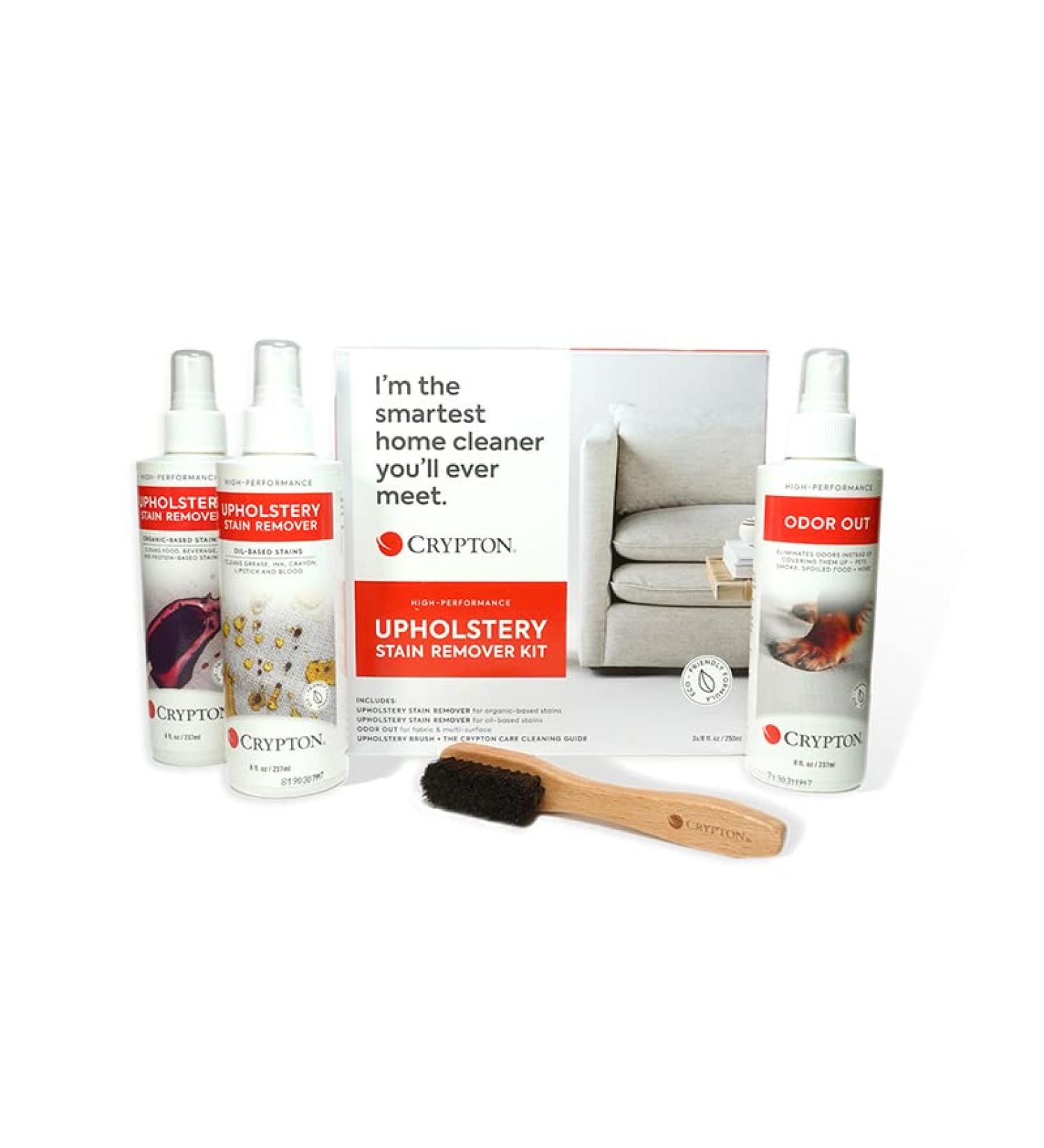 Crypton Upholstery Gold & Purple Stain Remover Kit with Odor Out Deodorizer - 8 fl. oz. | International Shipping Available - Buy Online on GoSupps.com