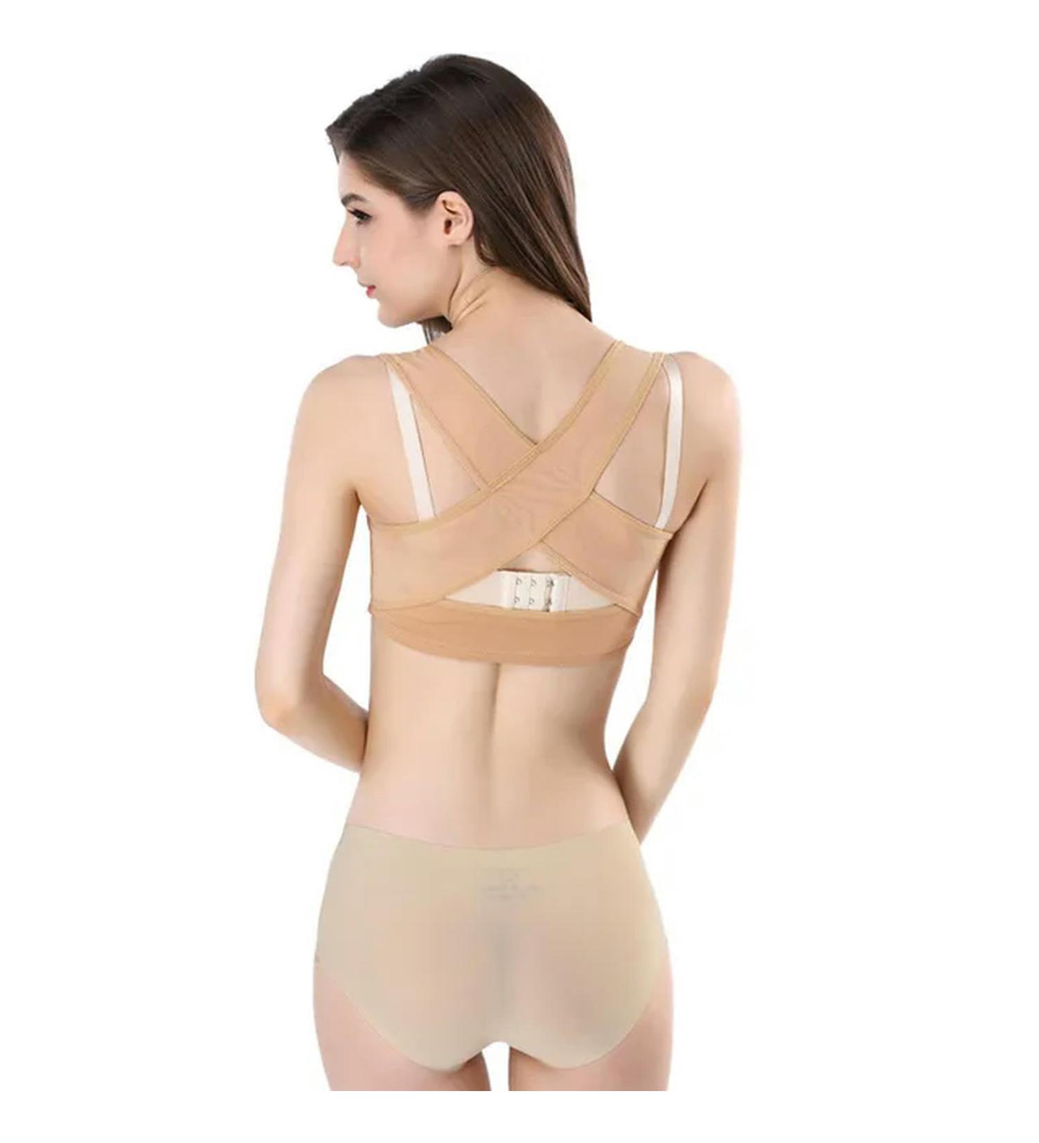 Corrector Adjustable Women Back Support Belt Posture Correction Brace Rectify Posture Corset Shoulder Skin Medium - Buy Online on GoSupps.com