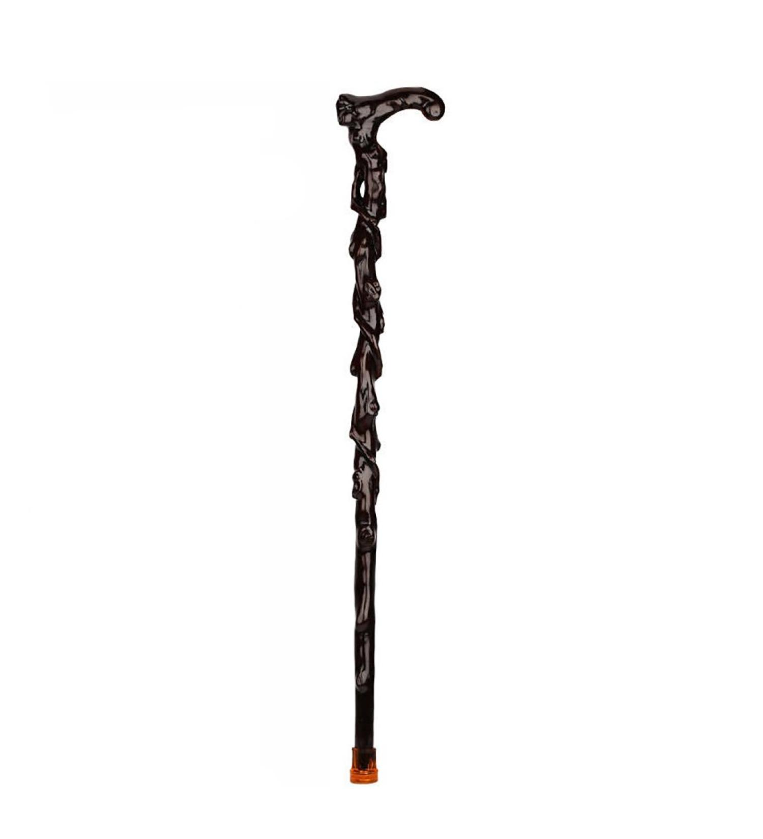 Wooden Walking Sticks Cane Elderly Solid Wood Crutches One Whole Wood Five Kinds of Styles Can Be Truncated On Their Own Mobility Aid for Elderly Seniors & Handicap