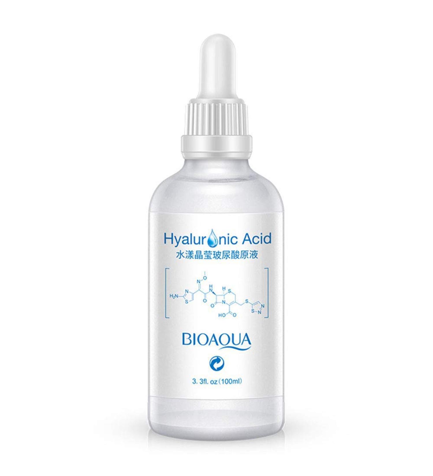 BIOAQUA Hyaluronic Acid Face Cleanser - Moisturizing & Smoothing Essence for Oil Balance (100ml) - Shop Internationally - Buy Online on GoSupps.com
