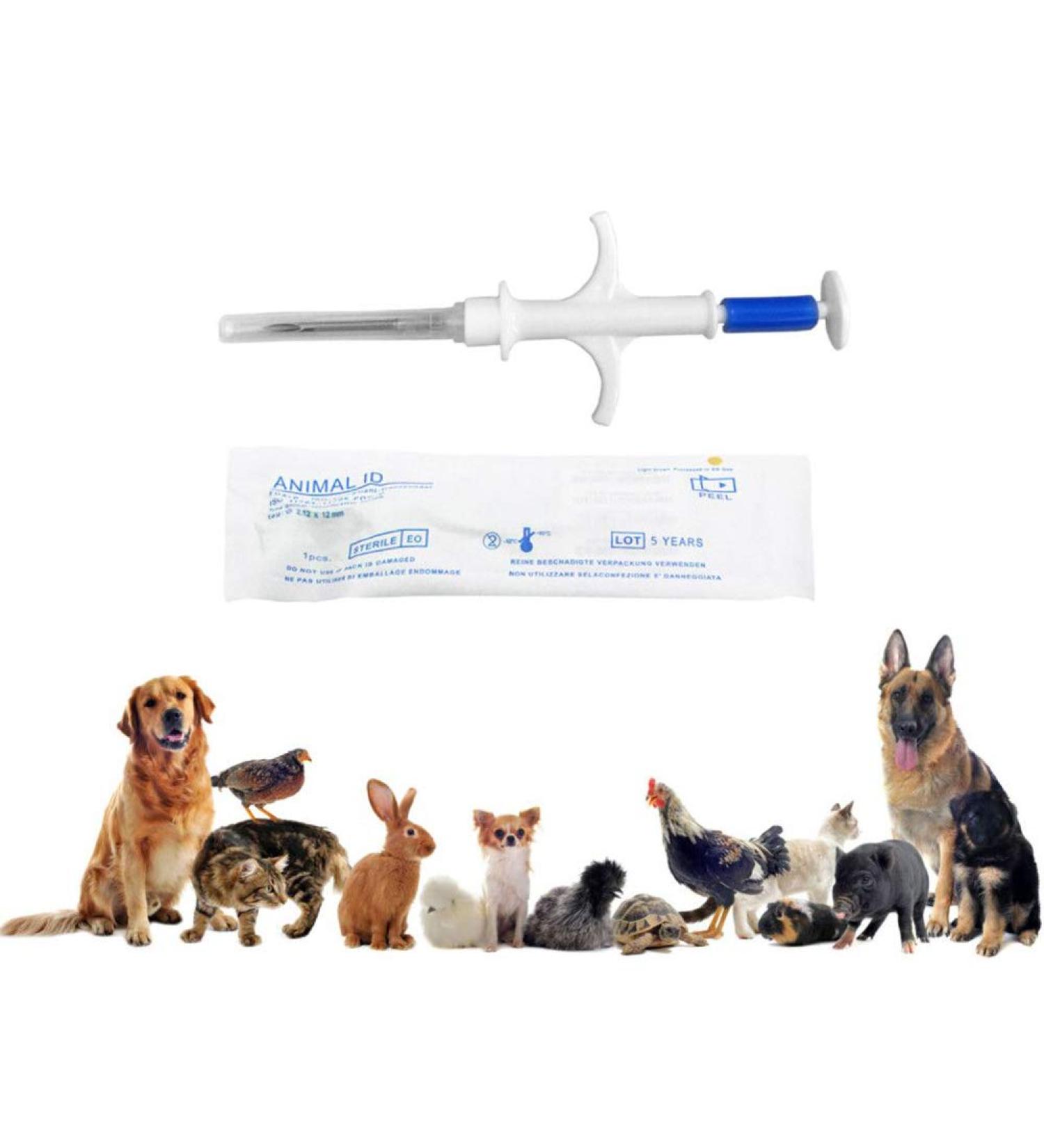 10 Pack 1.4mm Microchips for Dogs and Cats - FDX-B ISO 11784/11785 Implant Kit with Syringe for Veterinary Management - Blue - Buy Online on GoSupps.com