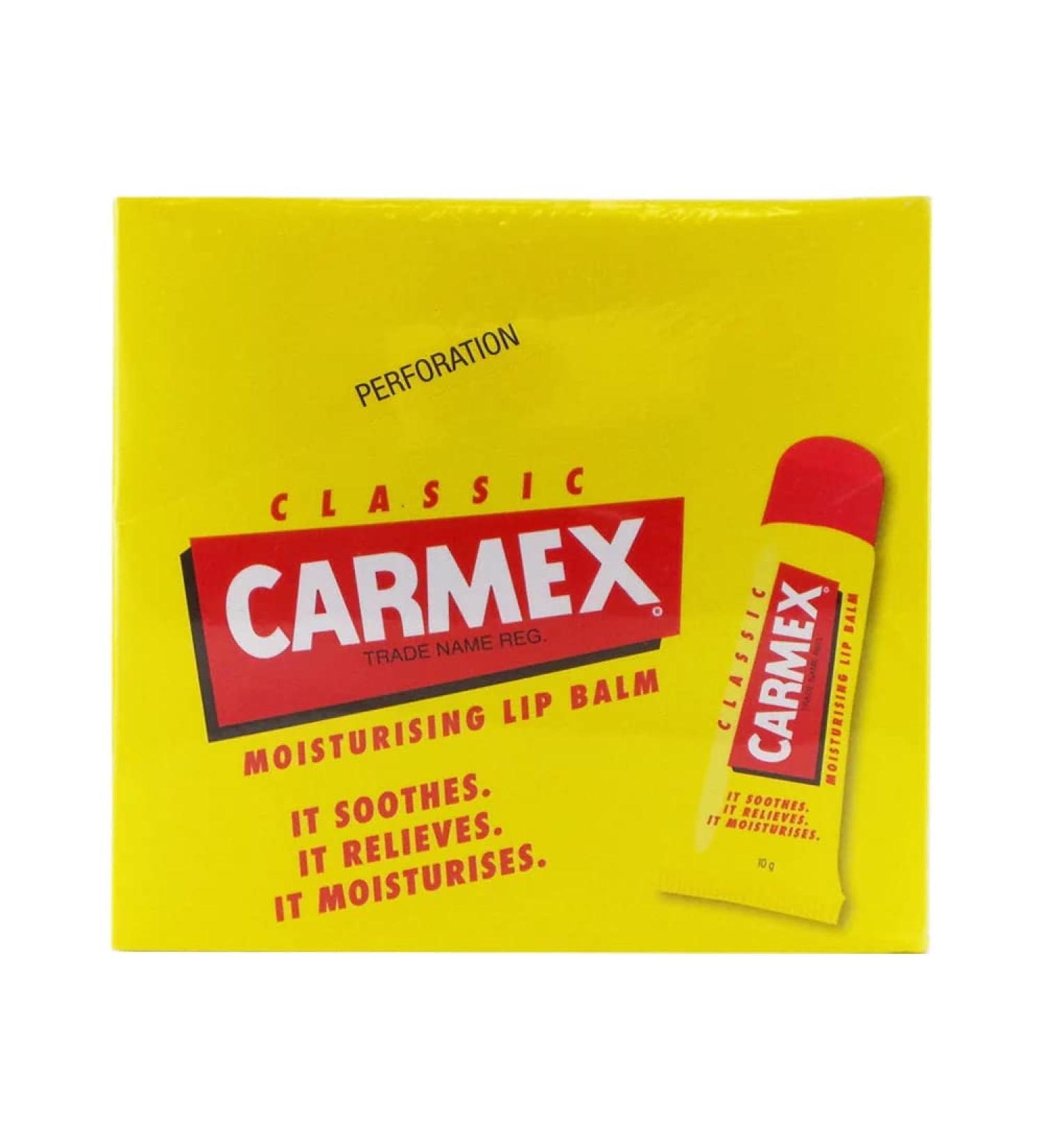 Carmex Lip Balm Original Tube 0.35 Ounces each (Value Pack of 12)
