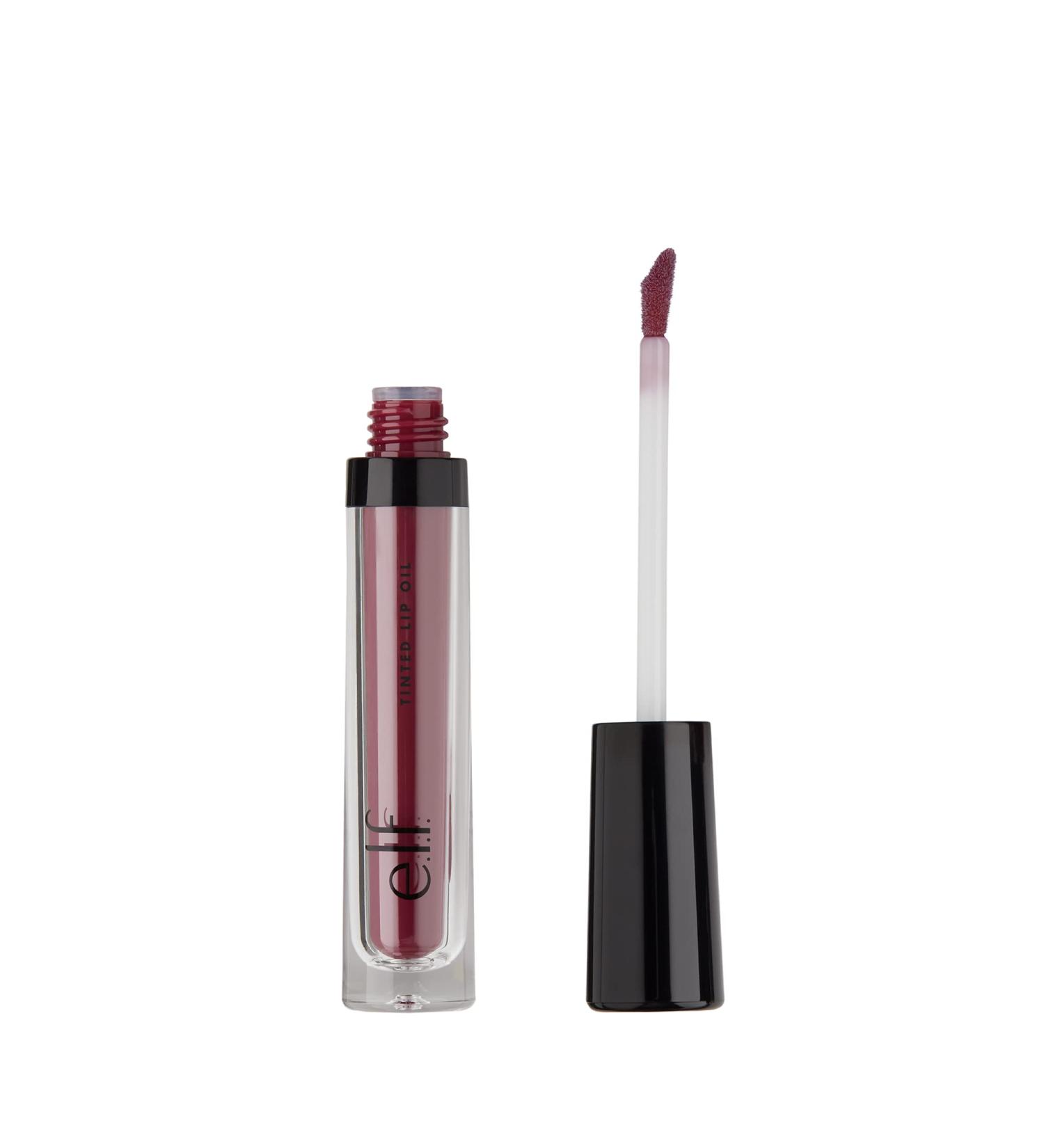 E.L.F. Tinted Lip Oil - Berry Kiss | Hydrating Color & Shine | 0.10 fl oz - Buy Online on GoSupps.com