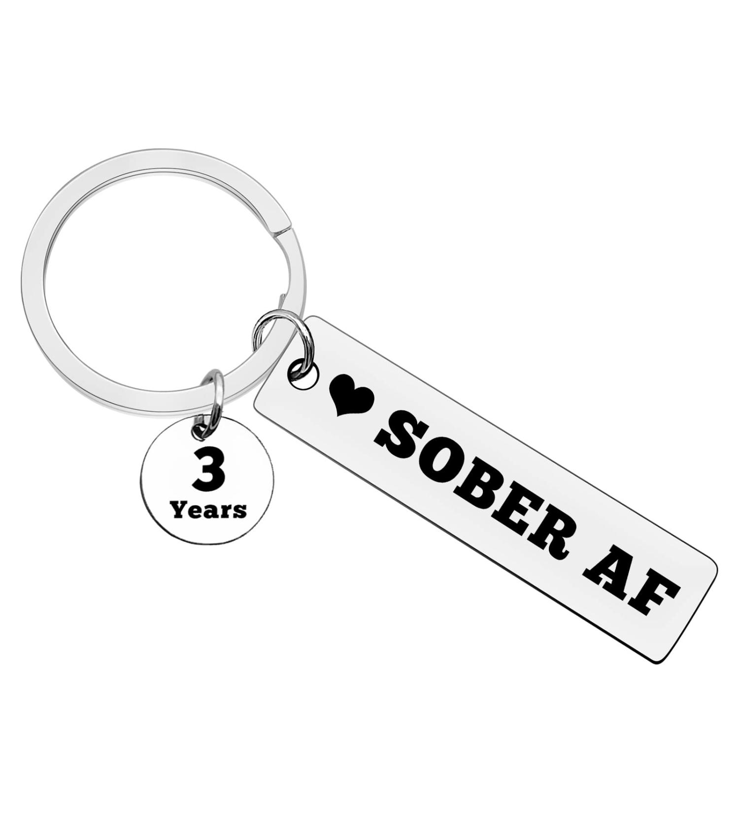 Xiahuyu 3 Year Sobriety Gifts | Anniversary Keychain for Addiction Recovery | AA & NA Gifts for Men & Women - Buy Online on GoSupps.com