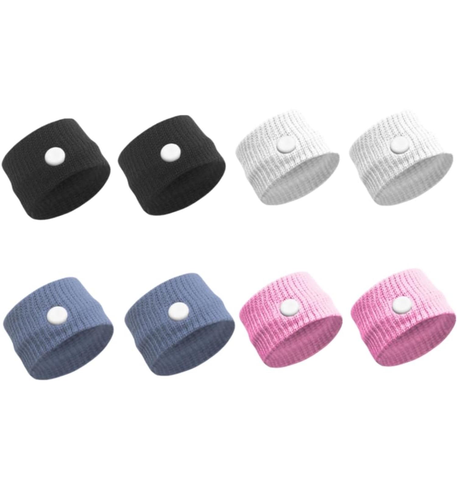 Acupressure Bracelets for Adults & Kids - 4 Pairs Anti-Evil Bands for Pregnancy & Travel Sickness - Buy Online on GoSupps.com