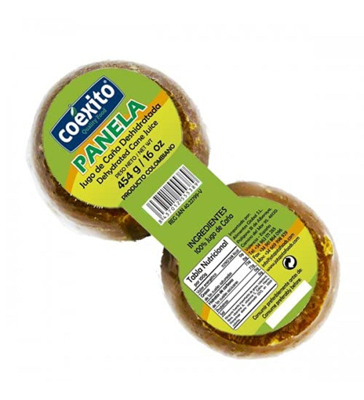 Coexito - Panela - fractionated concentrated cane sugar - 454 grams