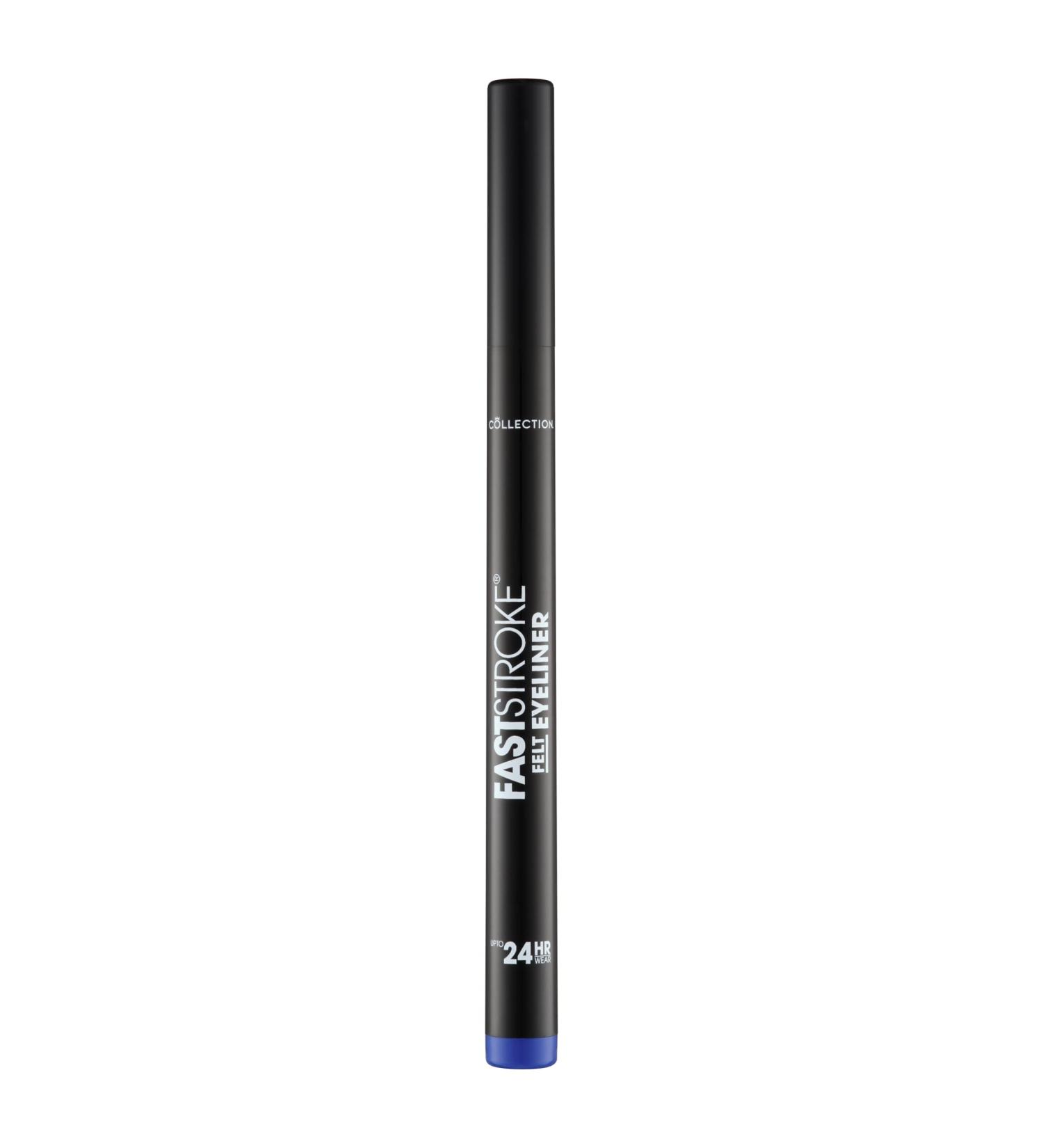 Collection Fast Stroke Felt Tip Eyeliner - Long Lasting & Quick Drying 4ml Blue - Buy Online on GoSupps.com