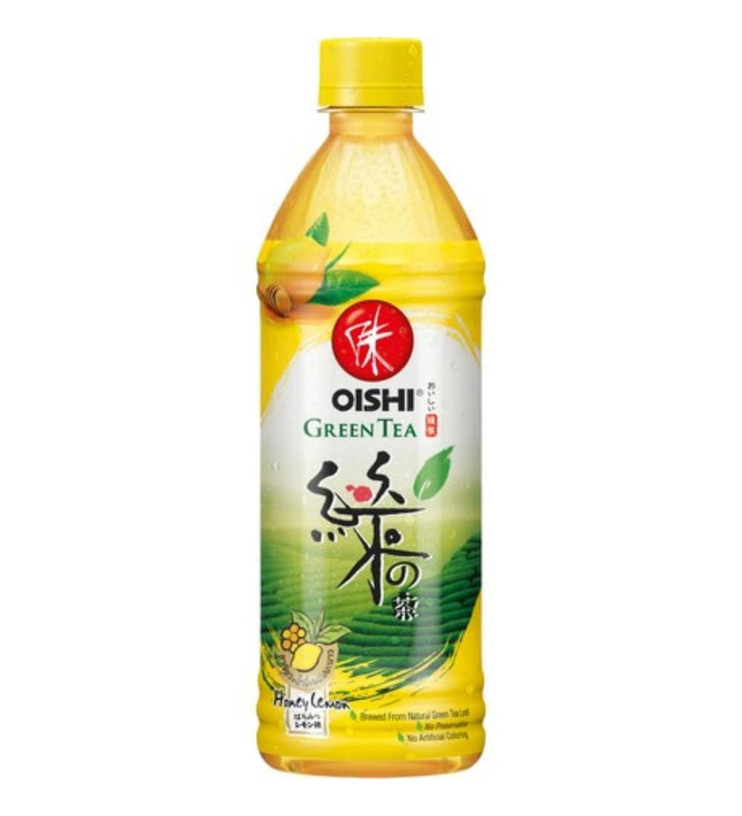 OISHI Green Tea Honey-Lemon Multipack - 24 x 500 ML | Refreshing International Shipping - Buy Online on GoSupps.com