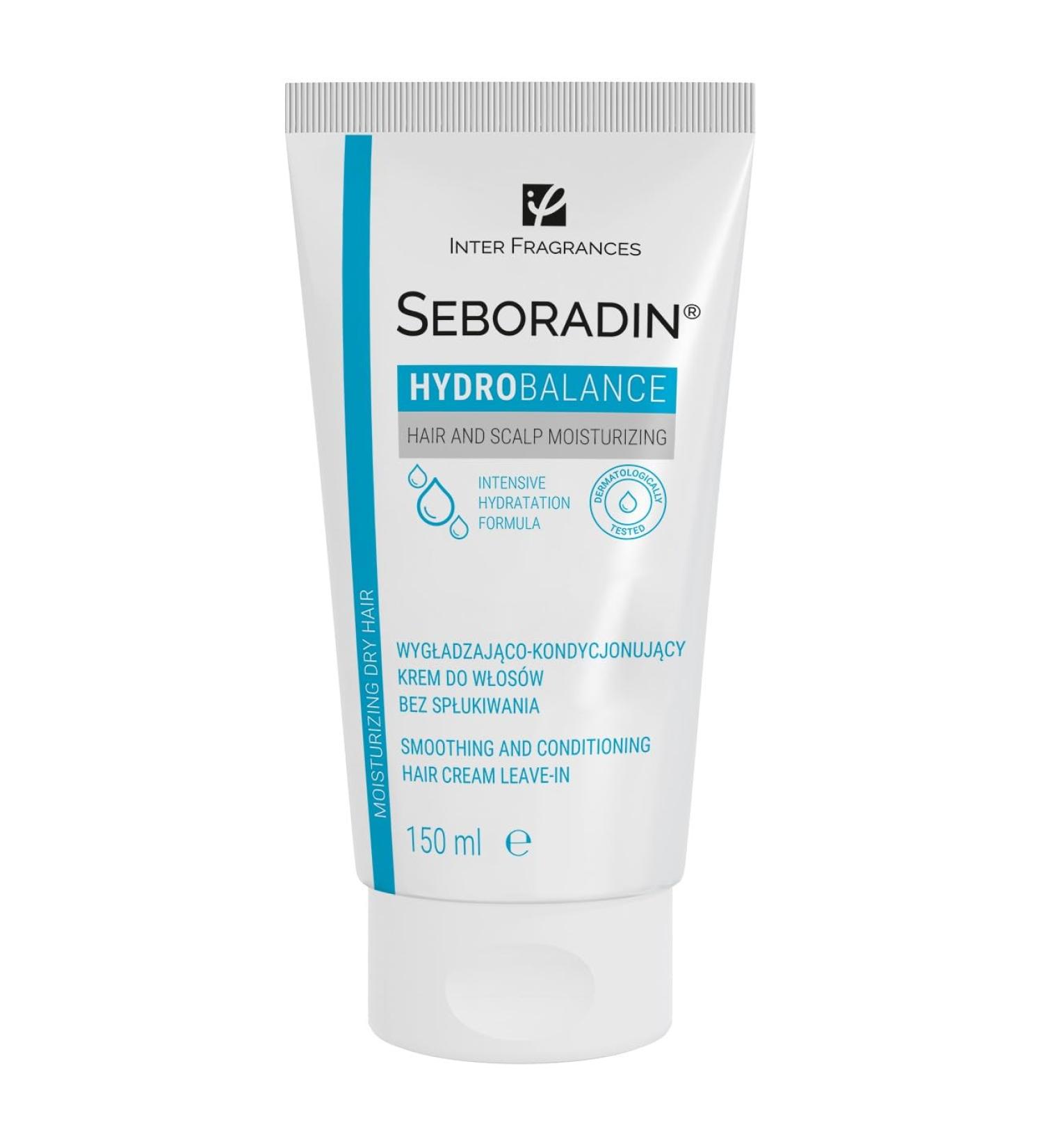 Seboradin Leave-In Conditioner Hair Cream Intense Hydration For All Hair Types Strengthening And Nourishing Amaranth Algae Complex Of 7 Hydro Ballance Oils 150 ml - Buy Online on GoSupps.com