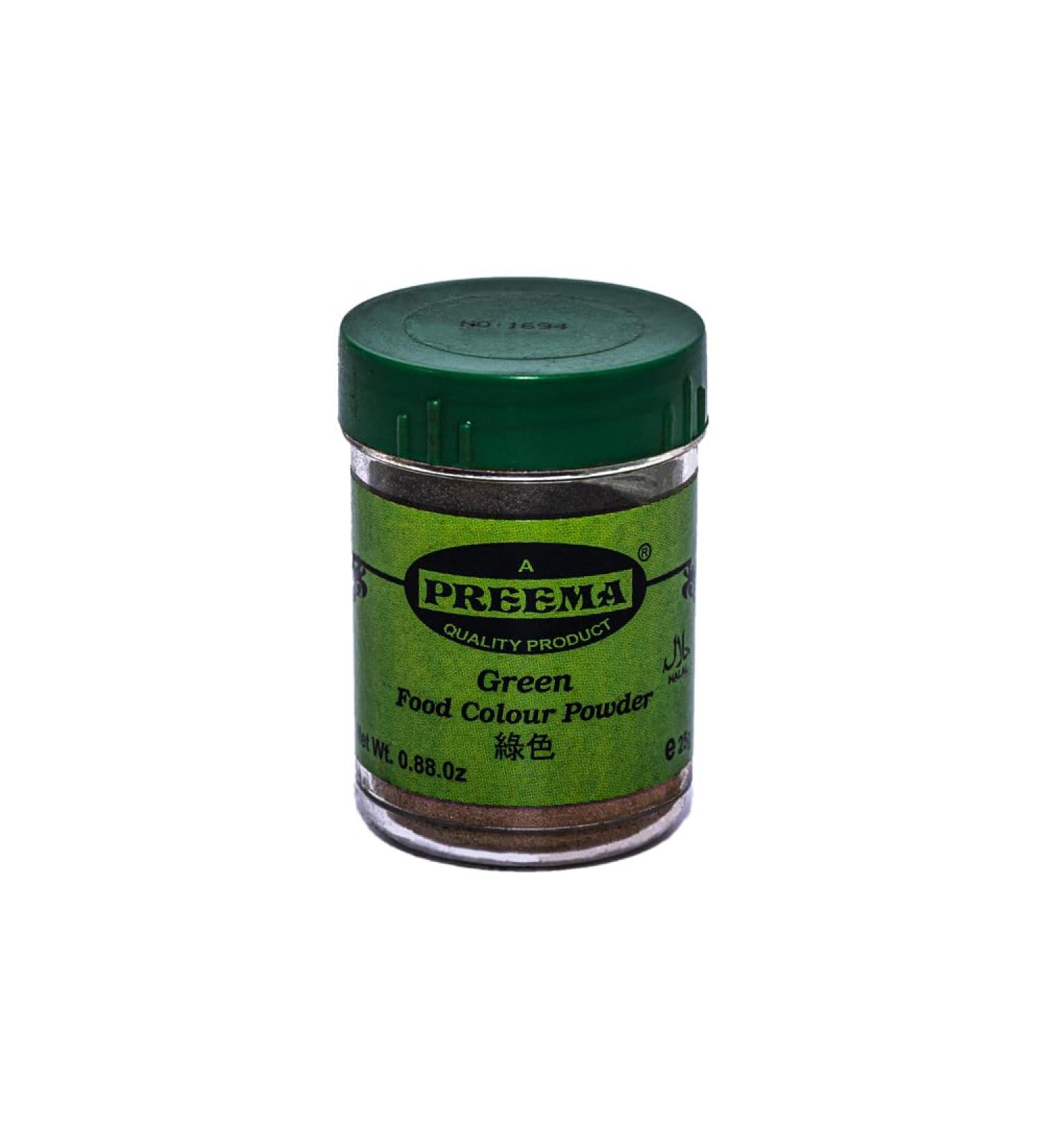 Preema Green Food Colour Powder (25g X 2) | Green Food Colour Powder | Used in baking and icing sugar | Can also be used in cooking - Buy Online on GoSupps.com