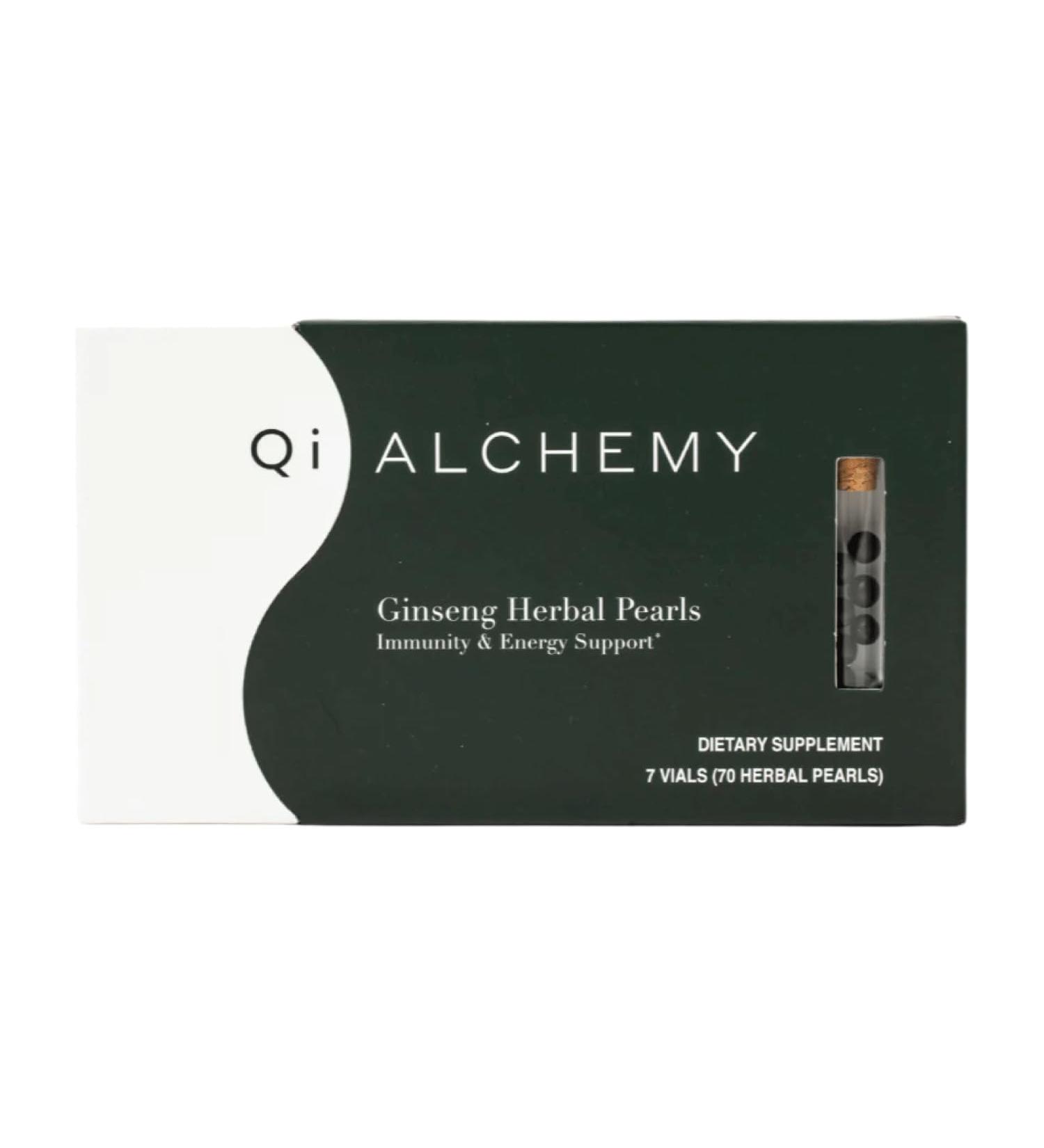 Qi ALCHEMY Red Ginseng Herbal Pearls 70 Count Daily Immunity & Energy Premium Red Ginseng Korea Ginseng Supplement. Vegan Gluten-Free Made in Korea - Buy Online on GoSupps.com