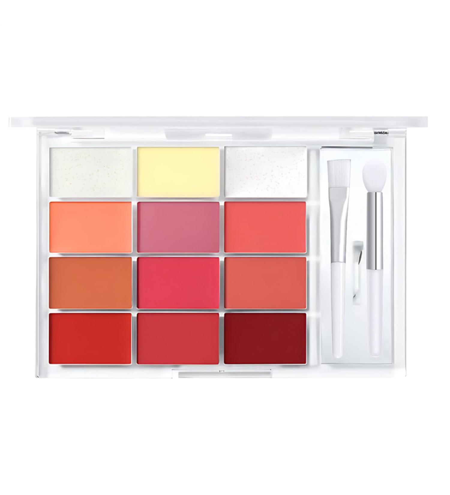  G n rique Lip Color Palette Hydrating Lipstick Collection Moisturizing Glossy Finish Multi-Shade Makeup Set Compact Mirror Case Featuring Mild Ingredients 12 Colours - Buy Online on GoSupps.com