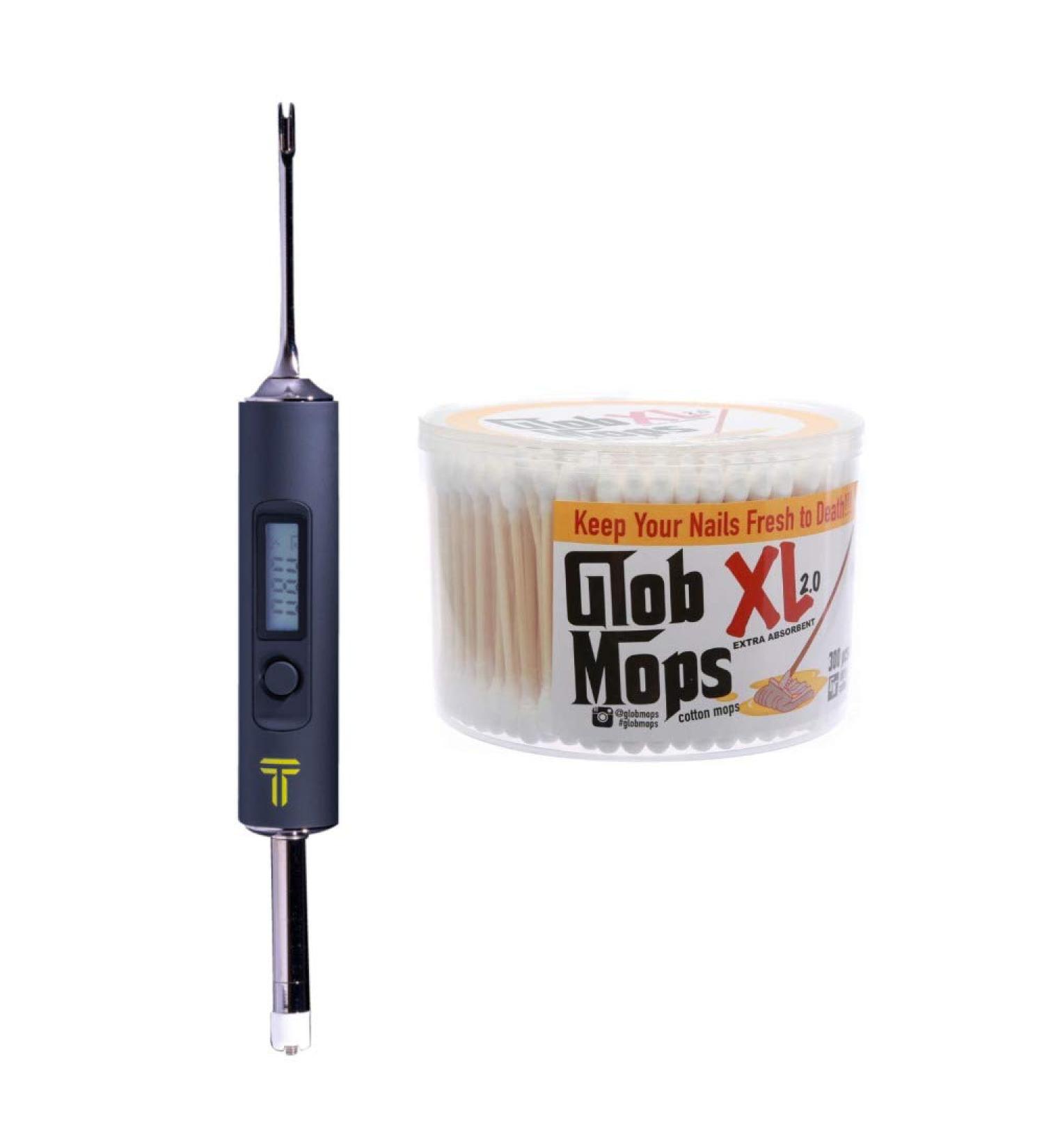 The Terpometer Black - Premium Application Tool with Integrated Thermometer & XL Glob Mops | Shop Internationally - Buy Online on GoSupps.com