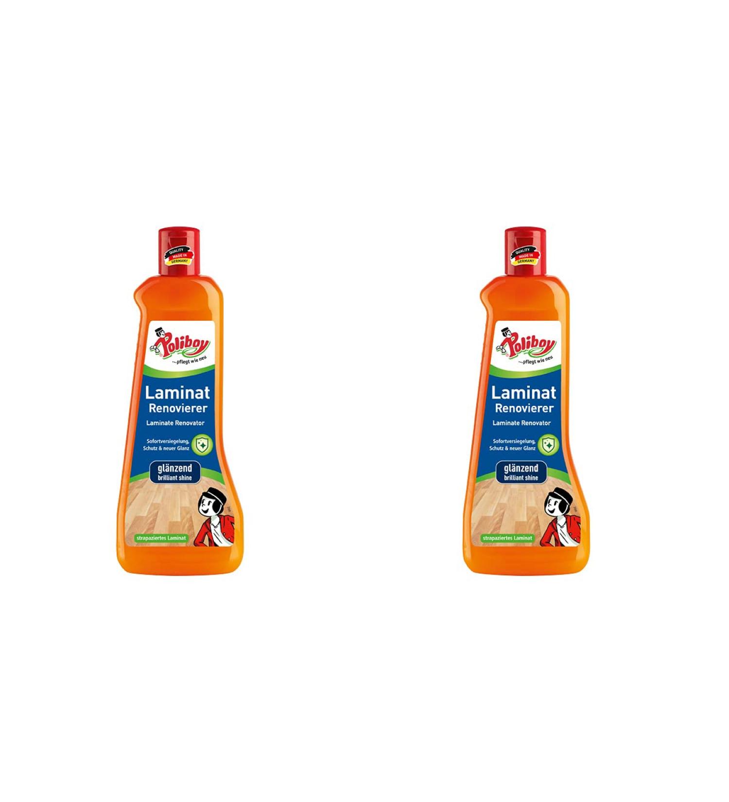 Poliboy Laminat Renovier - Long-lasting Floor Protection & Shine - 2x500ml Made in Germany - International Shipping Available - Buy Online on GoSupps.com