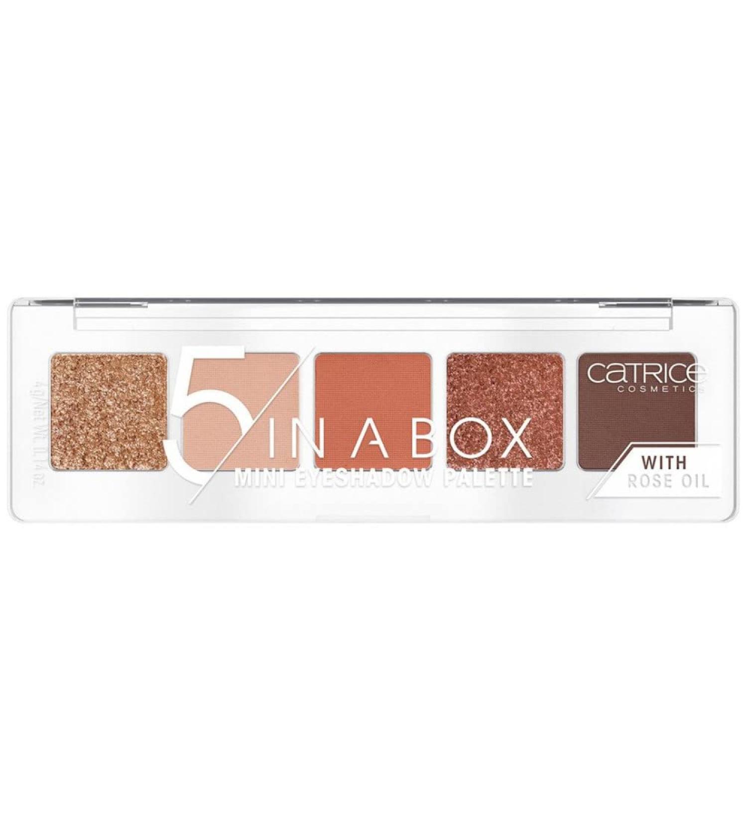 Catrice 5 In A Box Mini Eyeshadow Palette No. 030 Warm Spice Look | Vegan Multicolored Eye Shadow | Intense Matte & Metallic | International Shipping Available - Buy Online on GoSupps.com