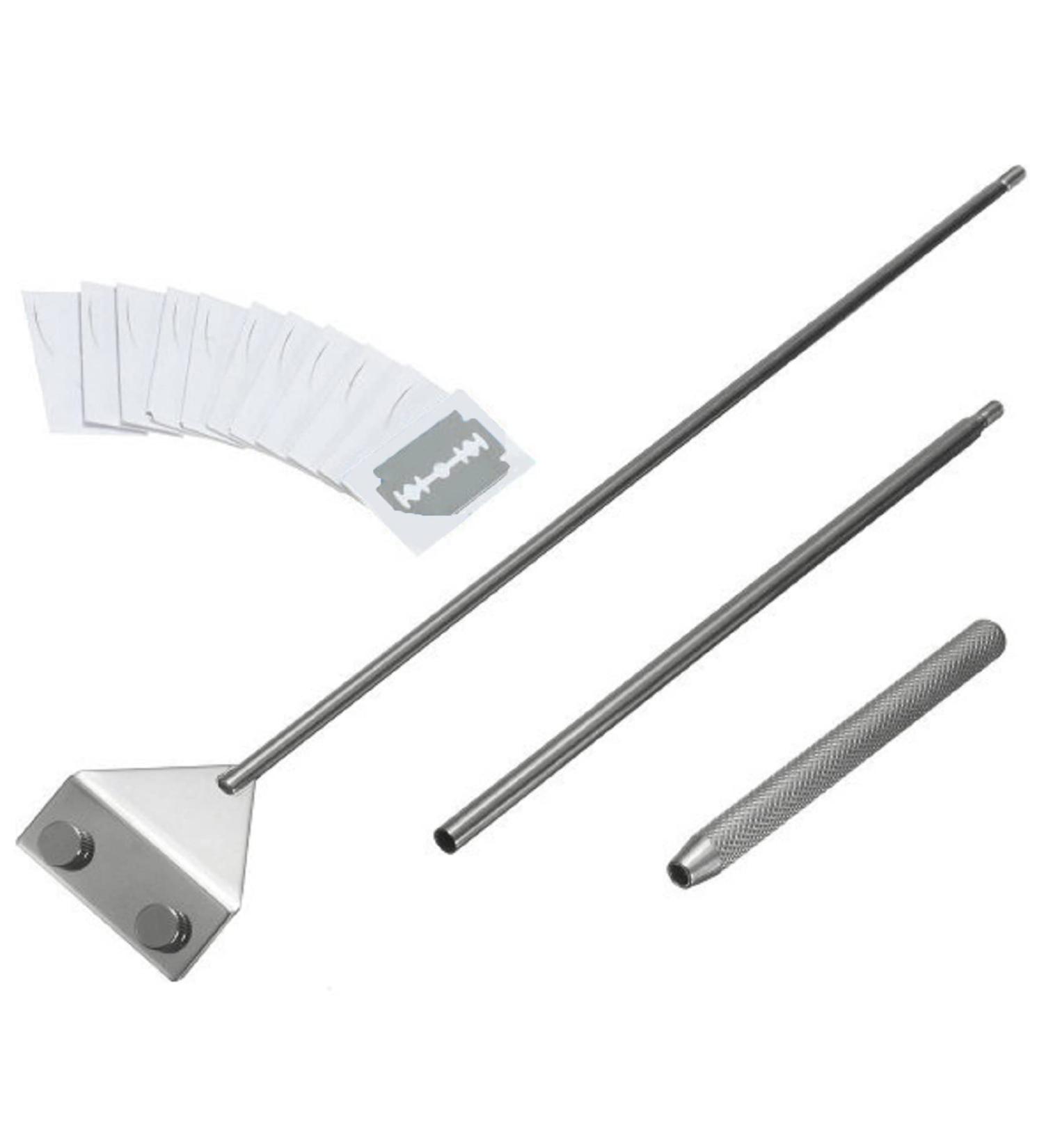 Stainless Steel Algae Scraper Cleaner w/ 10 Blades for Aquarium Fish Plant Glass Tank - Buy Online on GoSupps.com