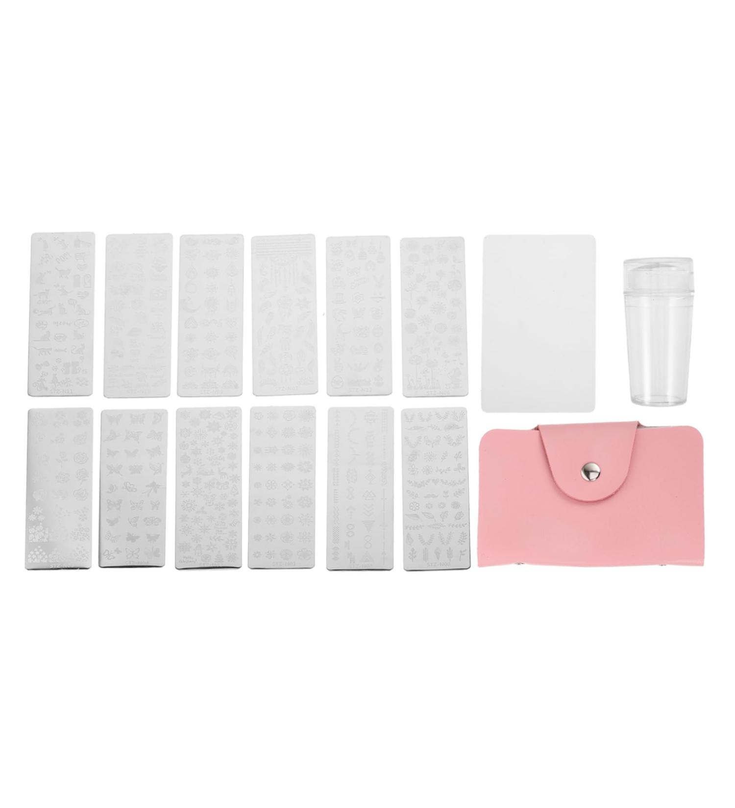FRCOLOR 1 Set Nail Print Nail Art Stamping Tool Stainless Steel Nail Stencils Nail Art Stamping Kit Kid Tools Kids Stamps Creative Nail Stamper Templates Child Printing Flowers Plastic Pp 12x4cm Assorted Color - Buy Online on GoSupps.com