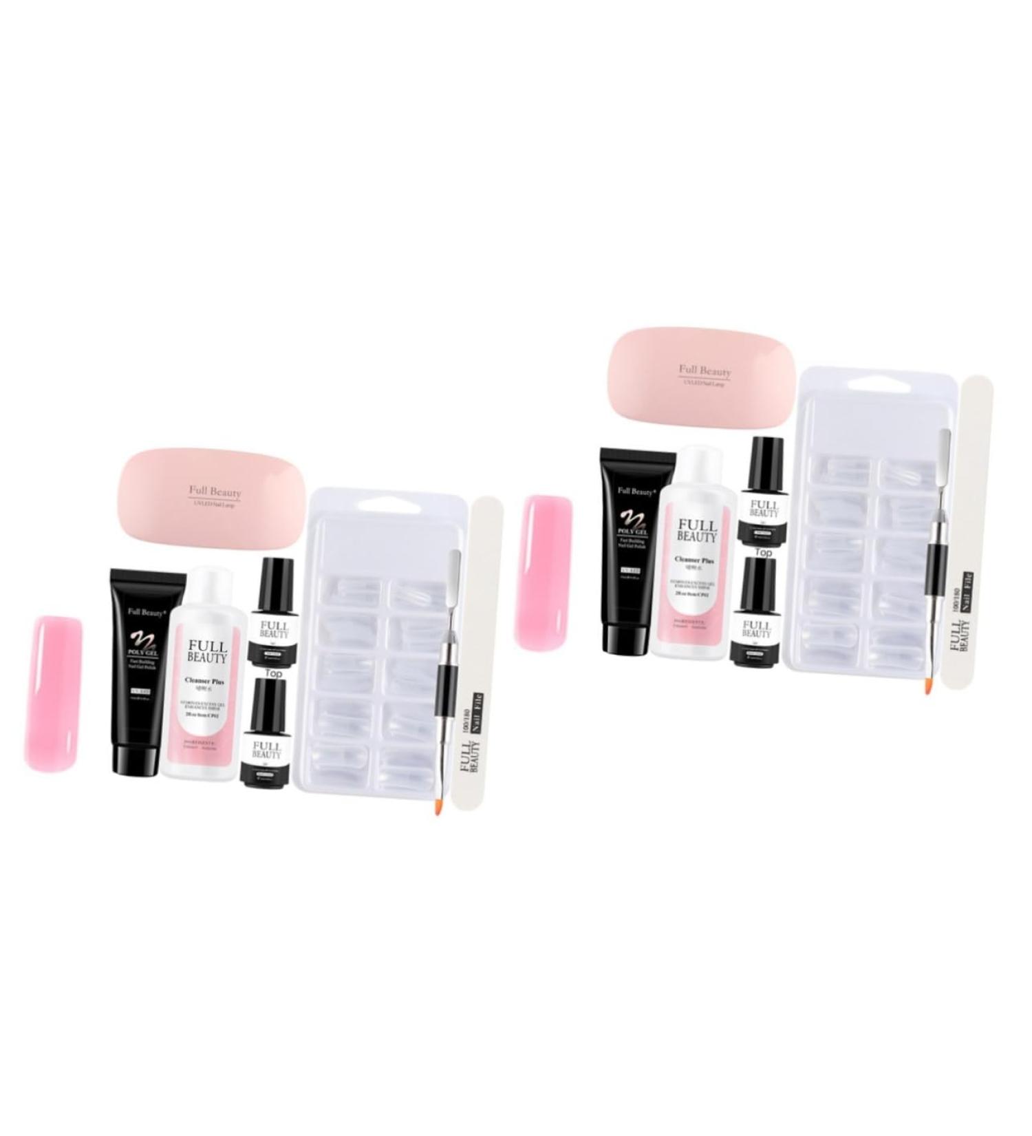 DOITOOL 2 Sets Manicure Tools Set Nail Decor Kit Nail Supplies Kit Nail Tools Mini Tools Gel for Nails Nail Decorating Nail Grooming Kit Nail Extension Kit Nail Gel Plastic Extend Cosmetic - Buy Online on GoSupps.com