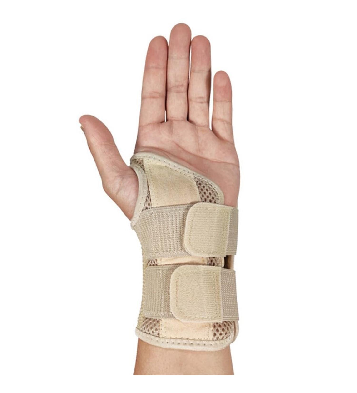 BOSREROY Professional Breathable Nylon Wrist Splint - Adjustable Support & Thumb Loop Brace for Pain Relief | International Shipping Available - Buy Online on GoSupps.com