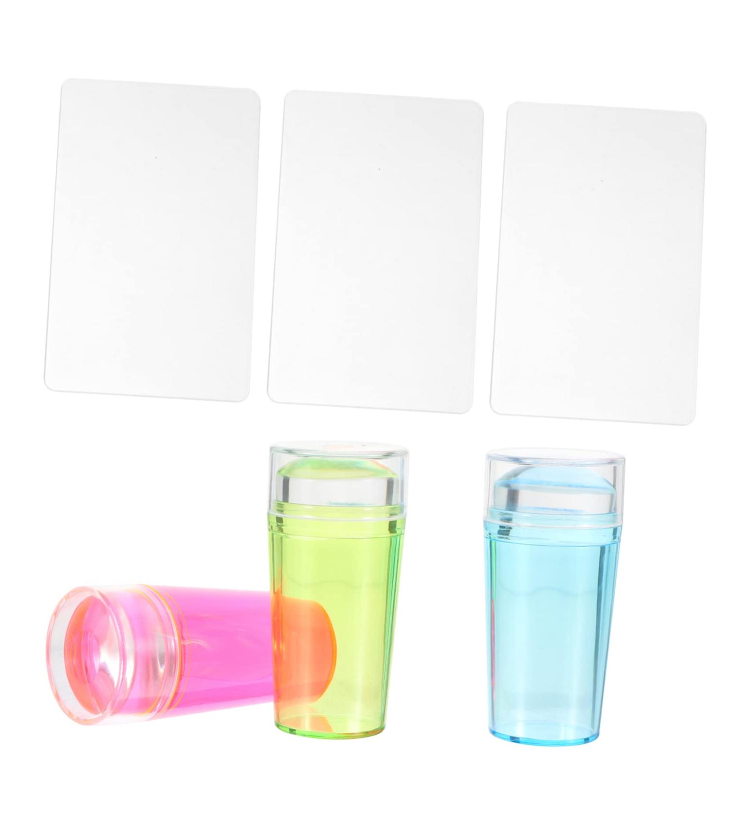 FRCOLOR 3 Sets Nail Stamp Set Practical Nail Stamper Girls Suit Kit De Manicura Nail Stamper Kit Silicone Molds Accessories for Girls Nail Design Stamp With Cover Silica Gel Scraper Set - Buy Online on GoSupps.com