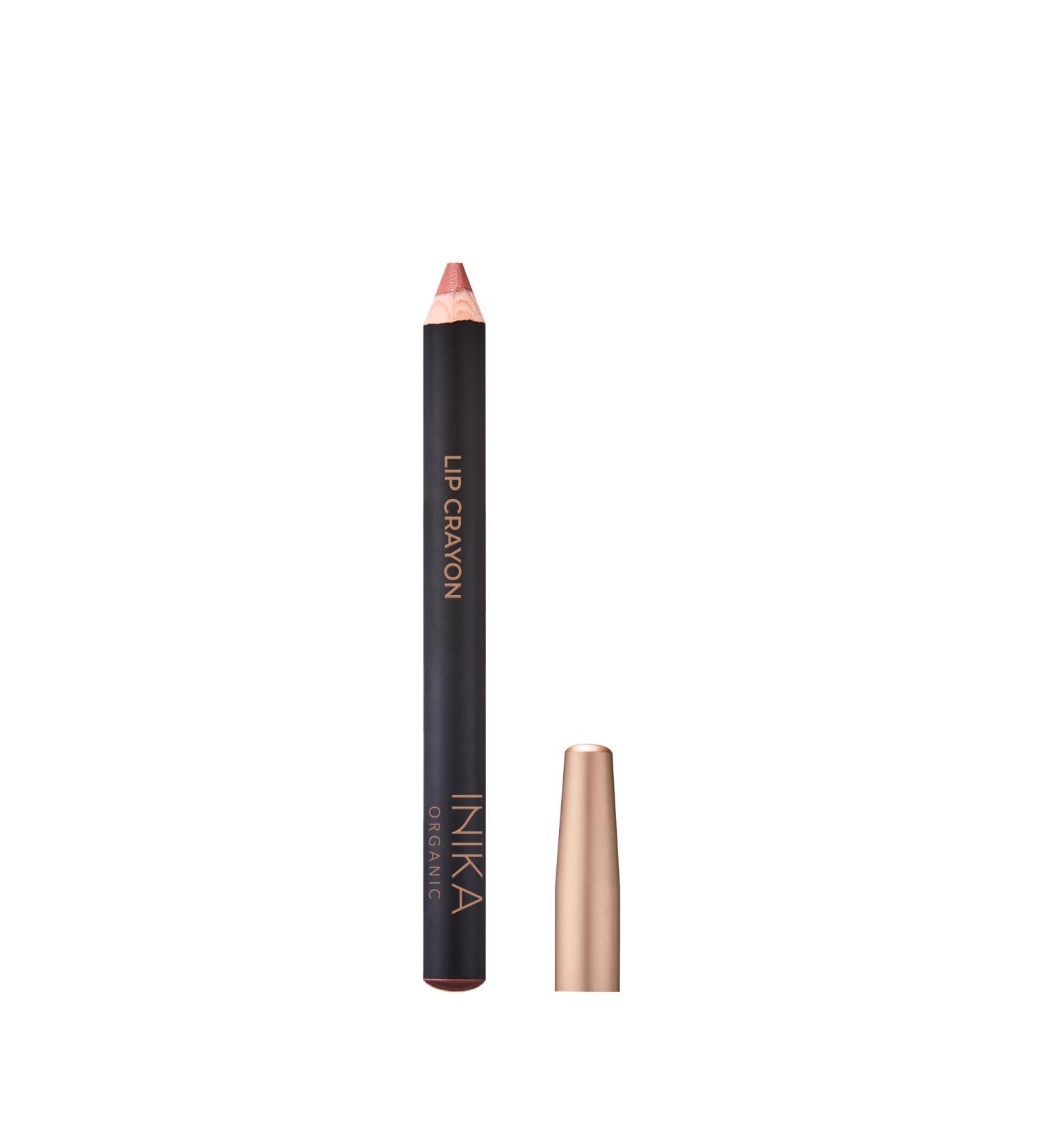 INIKA Organic Long Lasting Lipstick Crayon - Vegan Hypoallergenic Cruelty-Free Matte Lipstick & Liner Tan Nude Enriched with Vitamin E & Coconut Oil - 3g - Buy Online on GoSupps.com