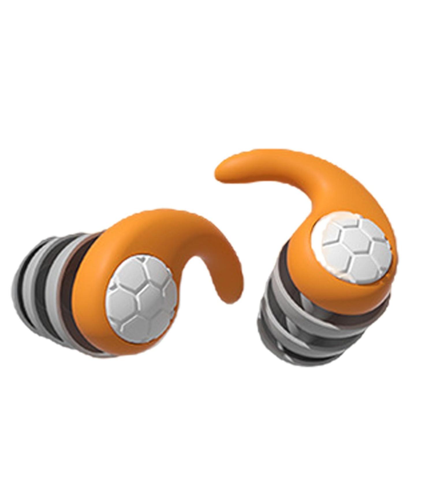 Best Ear Plugs for Swimming 2024 | Waterproof Reusable Silicone Noise Cancelling Earplugs for Adults | Ideal for Showering Surfing & Water Sports - Orange - Buy Online on GoSupps.com