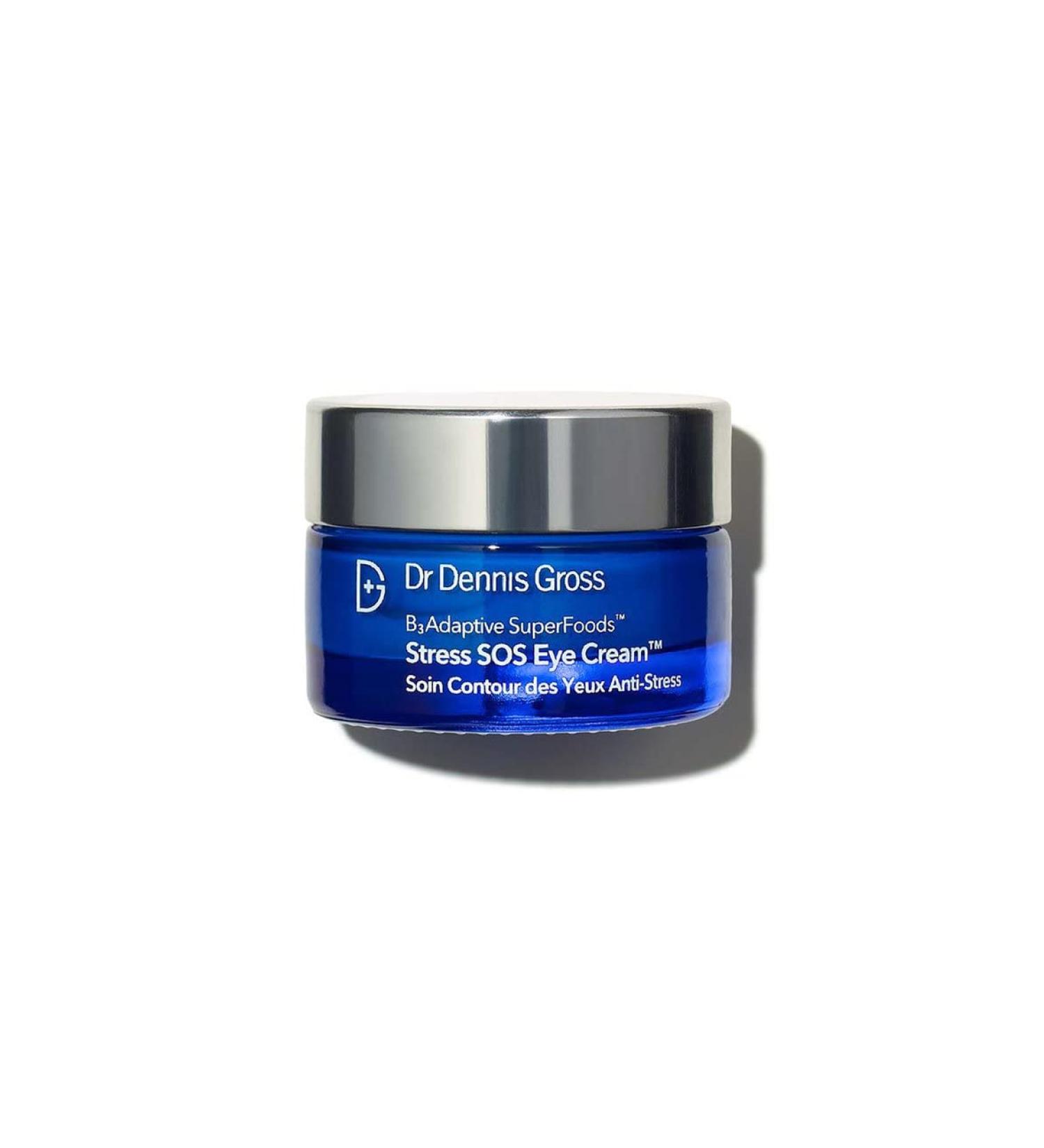 Dr Dennis Gross B Adaptive SuperFoods Stress SOS Eye Cream - 0.5 fl oz | Targets Tired Eyes, Worry Lines, Crepiness & Puffiness - Buy Online on GoSupps.com