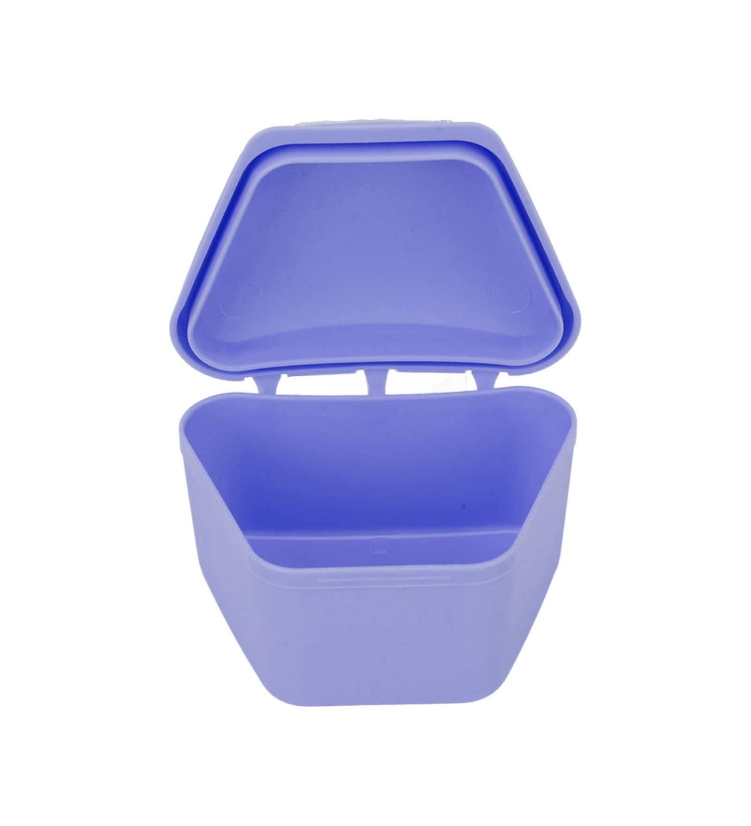 Face Mask Container - Exquisite Trapezoid Lock Design Case for Travel - Purple - Ideal for International Shipping - Buy Online on GoSupps.com