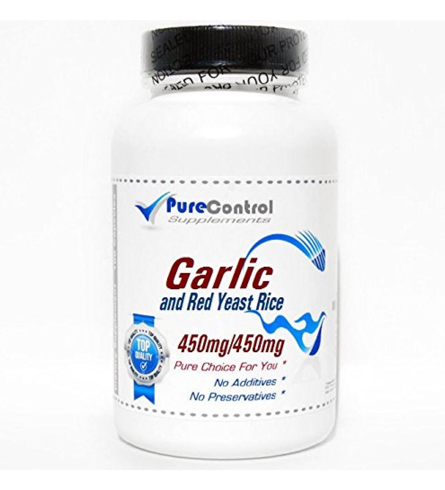 Garlic and Red Yeast Rice // 90 Capsules // Pure // by PureControl Supplements