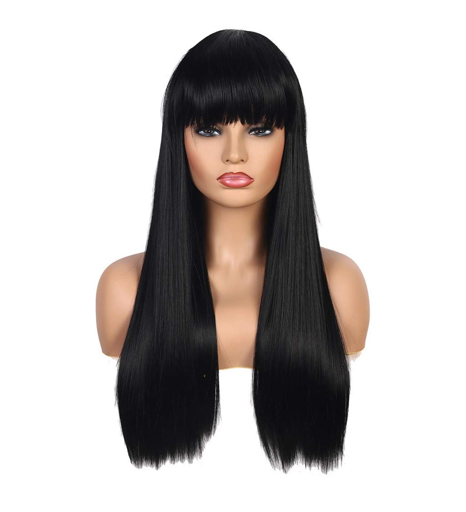 Buy Long Black Curly Brazilian Wig for Women | Perfect for 50s 60s 70s & 80s Parties | Worldwide Shipping - Buy Online on GoSupps.com