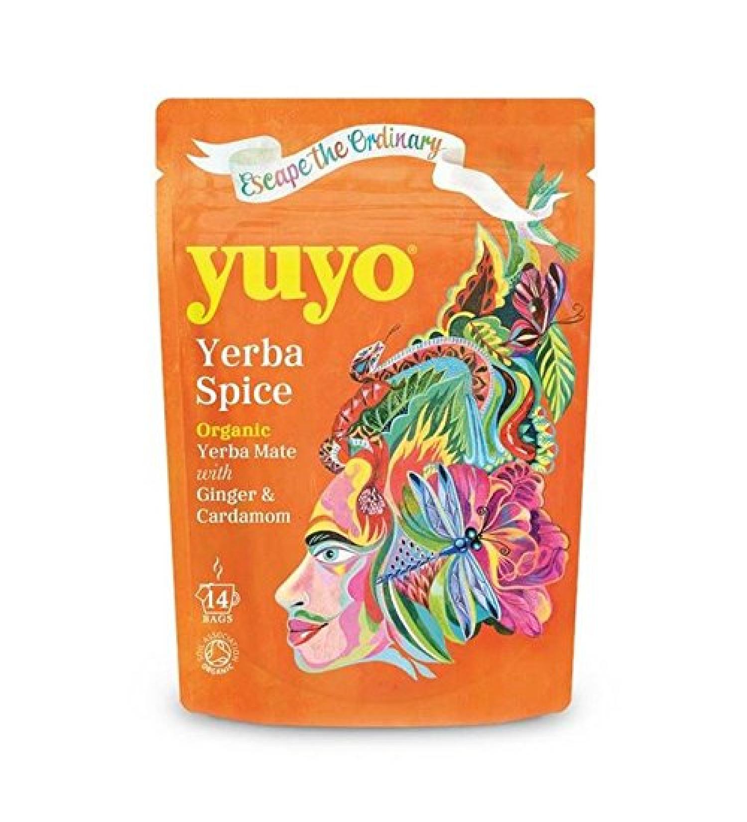 Yuyo Organic Yerba Spice Mate Tea 14 per Pack (Pack of 4)