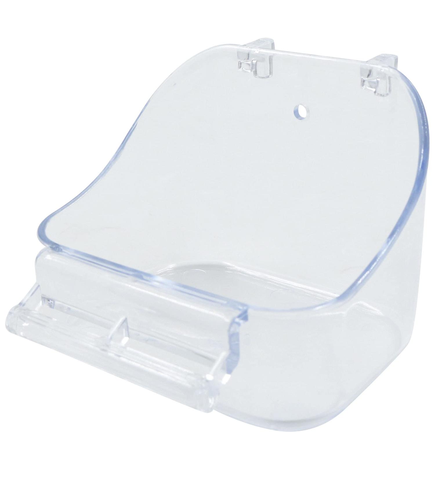 Parrot Bath Box Bird Cage - 1 Piece Parakeet Caged Accessory Supplies Bathing Tub Bath for Most Birdcage Pet Parrot Budgie Parakeet Lovebird Cockatiel Cage Water Shower Transparent - Buy Online on GoSupps.com