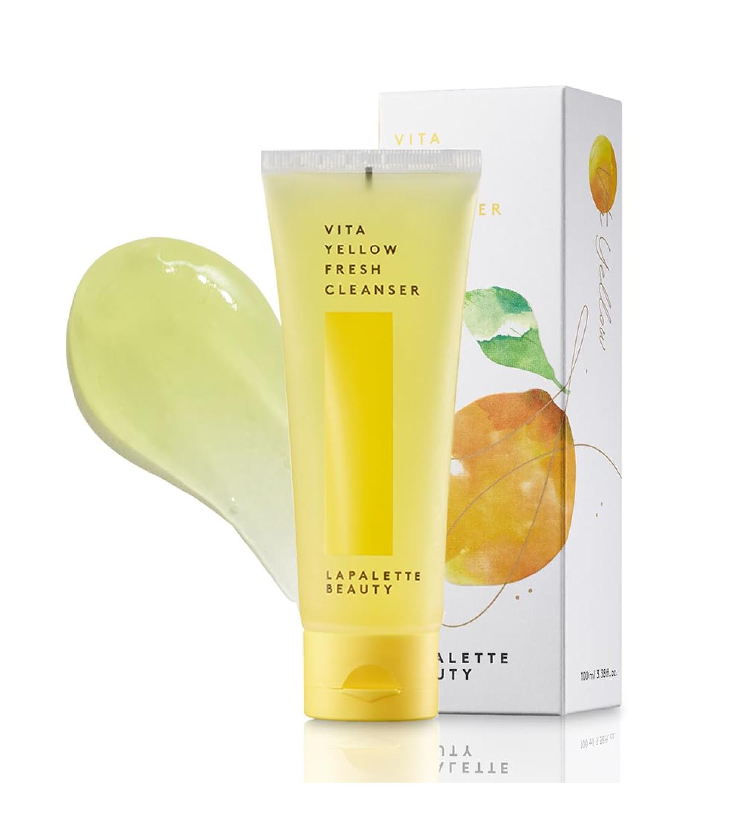 Beauty Vita Yellow Fresh Cleanser - Gentle Make-up Remover | 88% Moisturizing Essence | Korean Skincare 3.38fl.oz - Buy Online on GoSupps.com