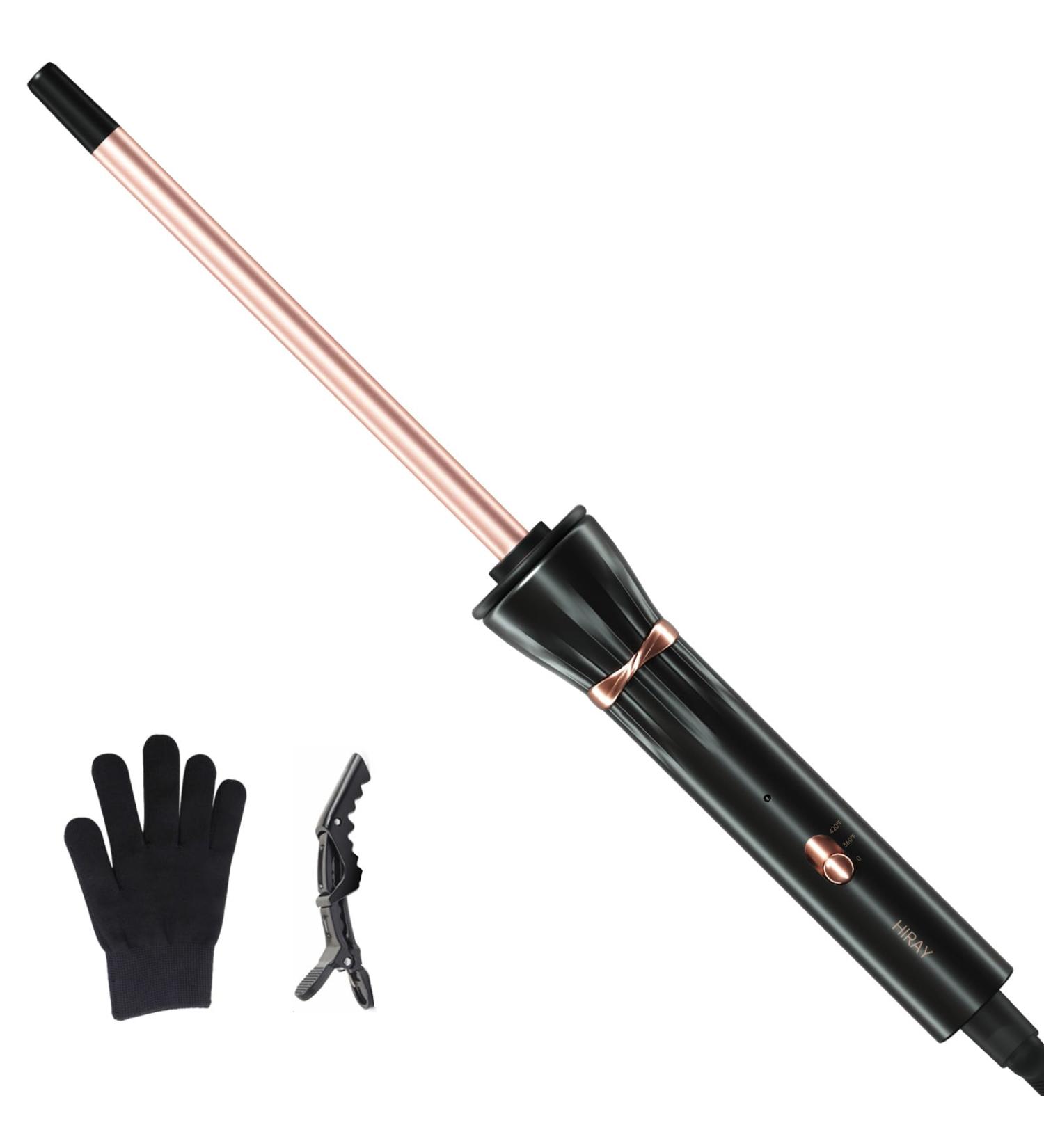 HIRAY 3/8 Inch Curling Iron - 9mm Tiny Curling Wand Ceramic Barrel Adjustable Temperature Fast Heating for Short & Long Hair | Best International Shipping - Buy Online on GoSupps.com