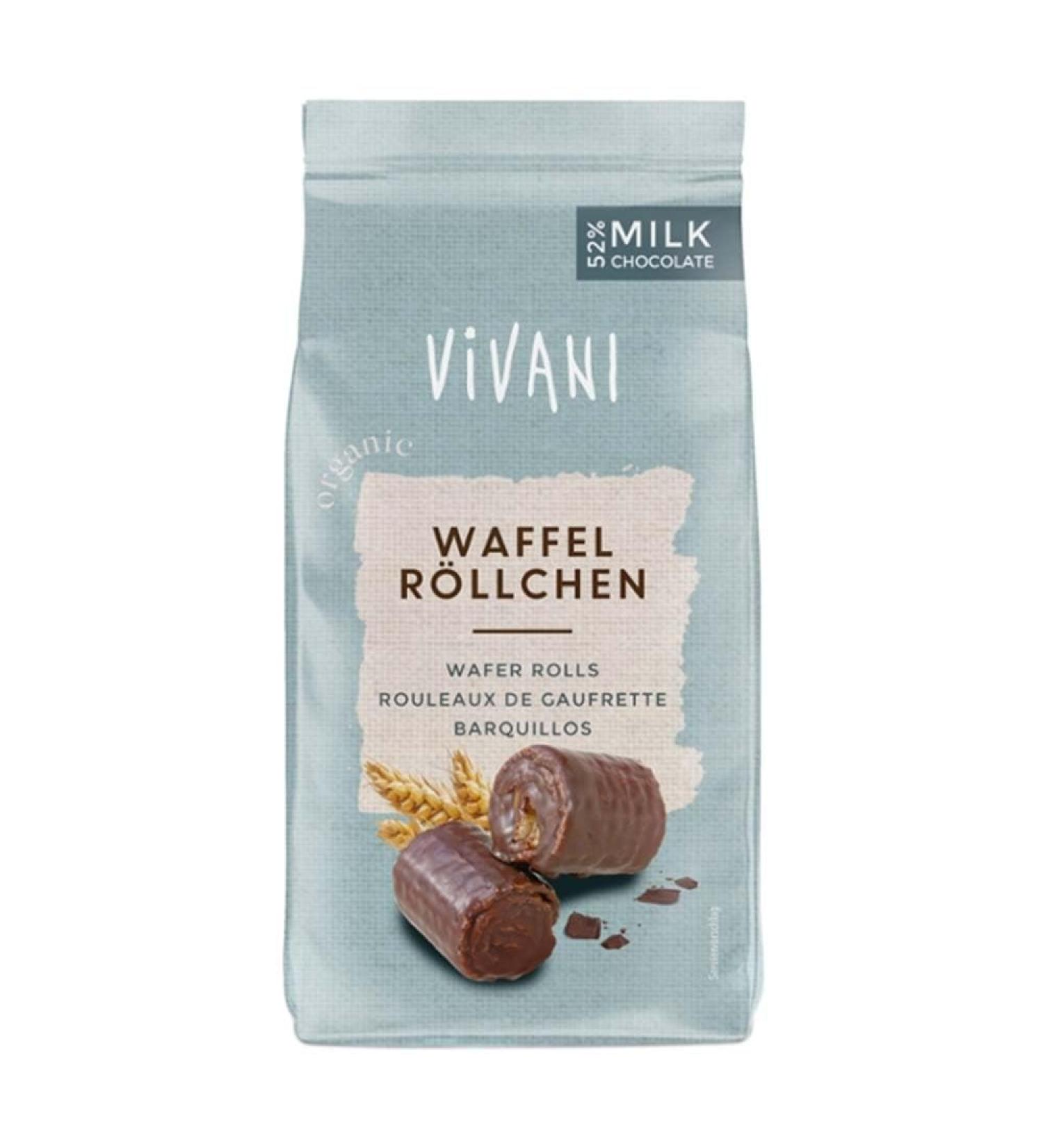 Vivani Waffle Rolls, Whole Milk, 125g (2)