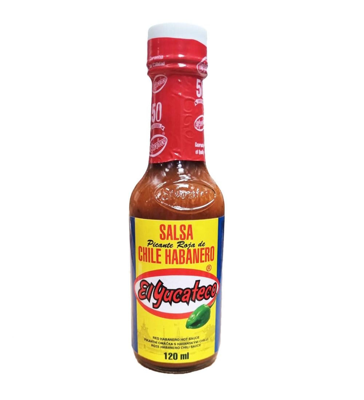 El Yucateco Red Habanero Hot Sauce 120ml
